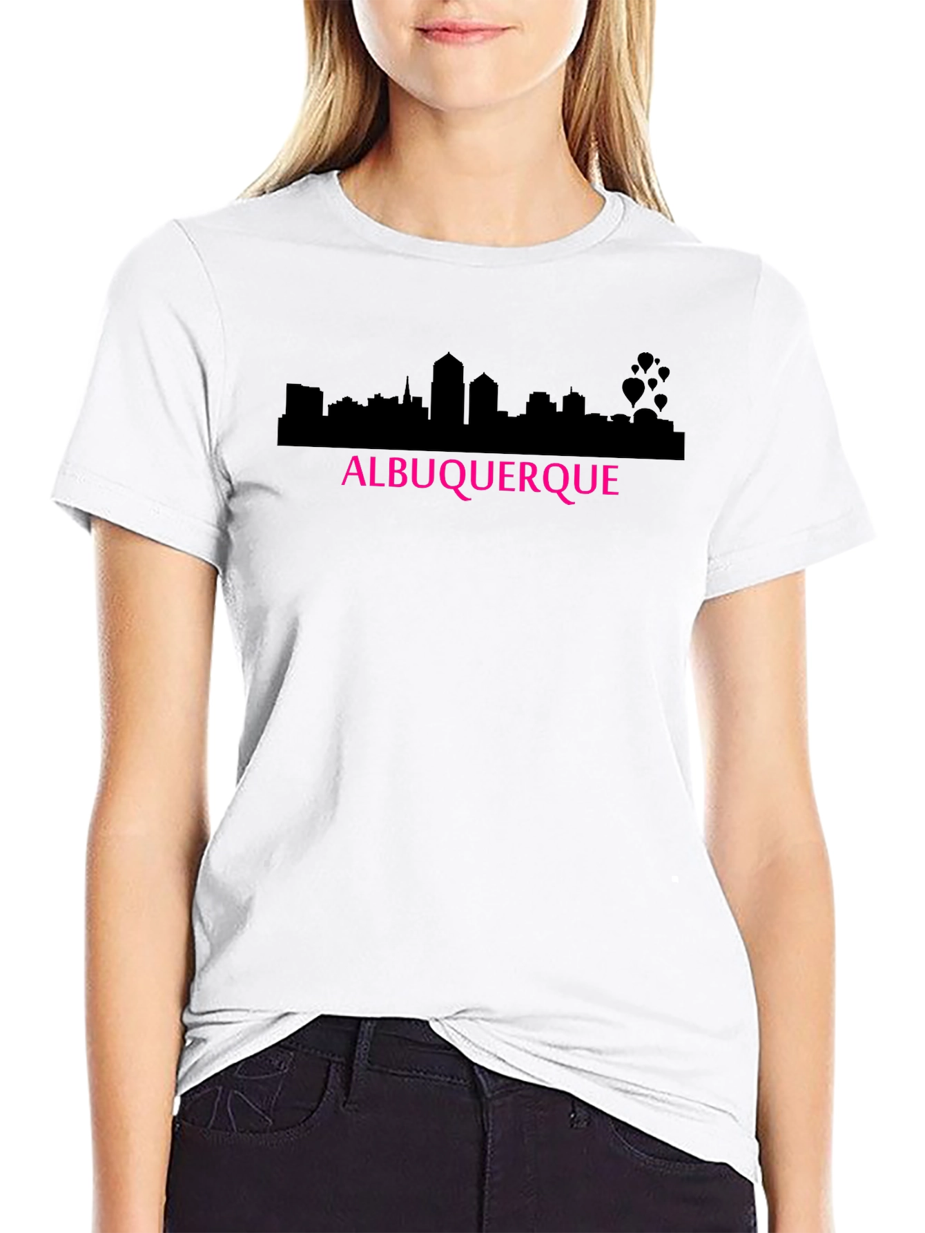Albuquerque Skyline Black T-Shirt