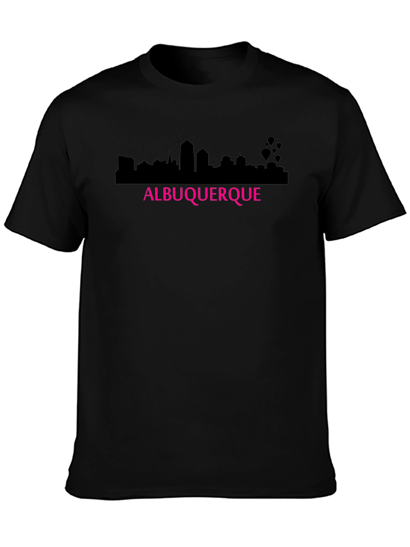 Albuquerque Skyline Black T-Shirt