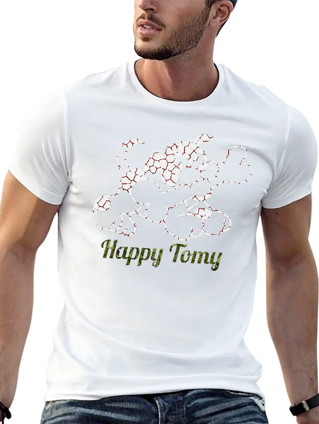Happy Tomy T-Shirt - Dog & Bone Graphic Tee