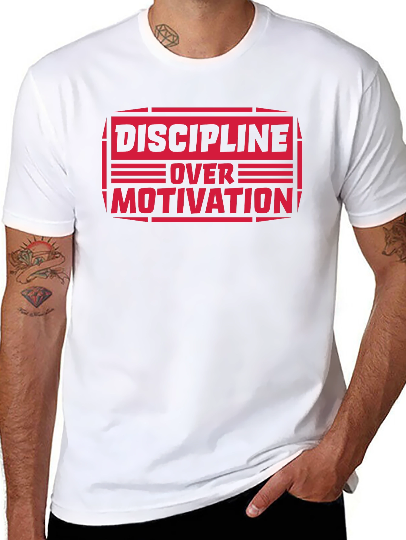 Discipline Over Motivation Graphic Tee