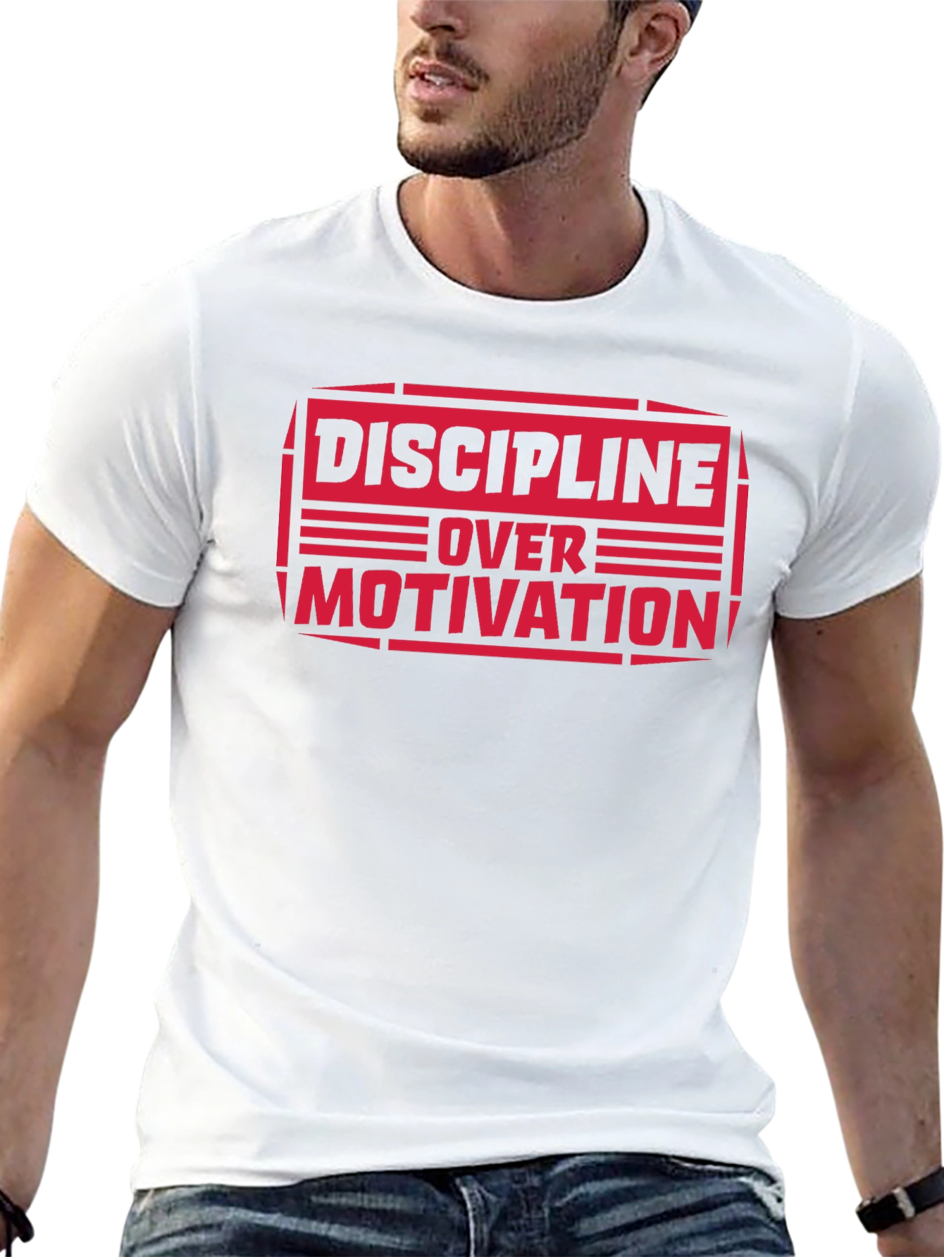 Discipline Over Motivation Graphic Tee