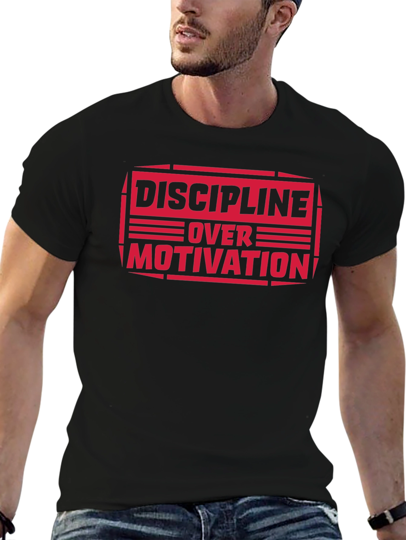 Discipline Over Motivation Graphic Tee