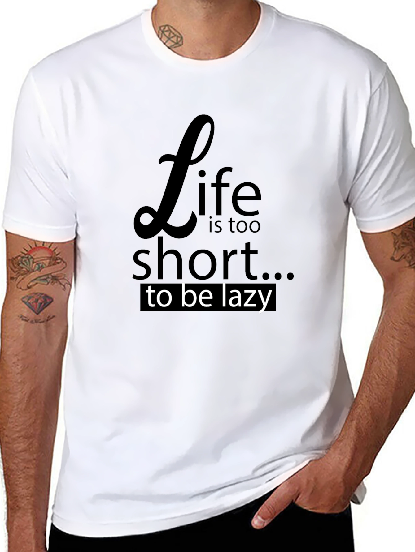 Life is Too Short T-Shirt - Black