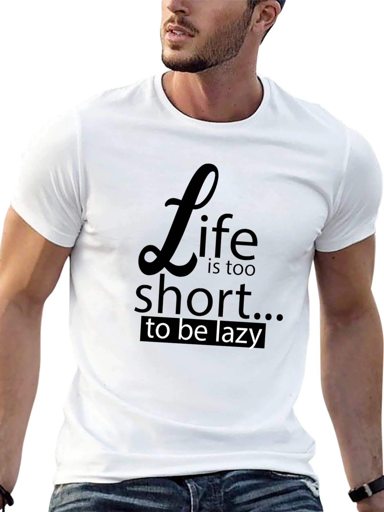 Life is Too Short T-Shirt - Black