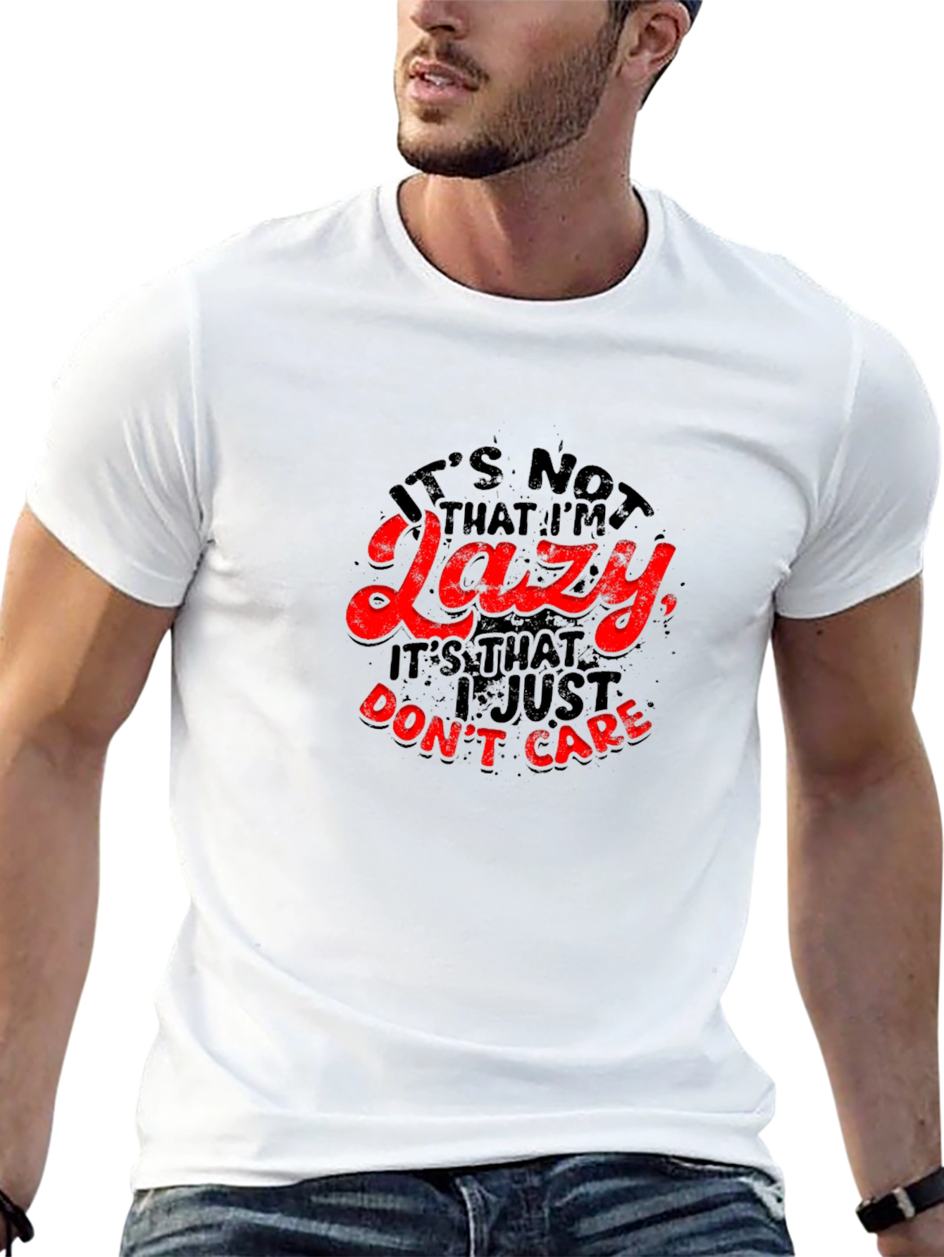 Funny Lazy Sarcastic T-Shirt - I Just Dont Care