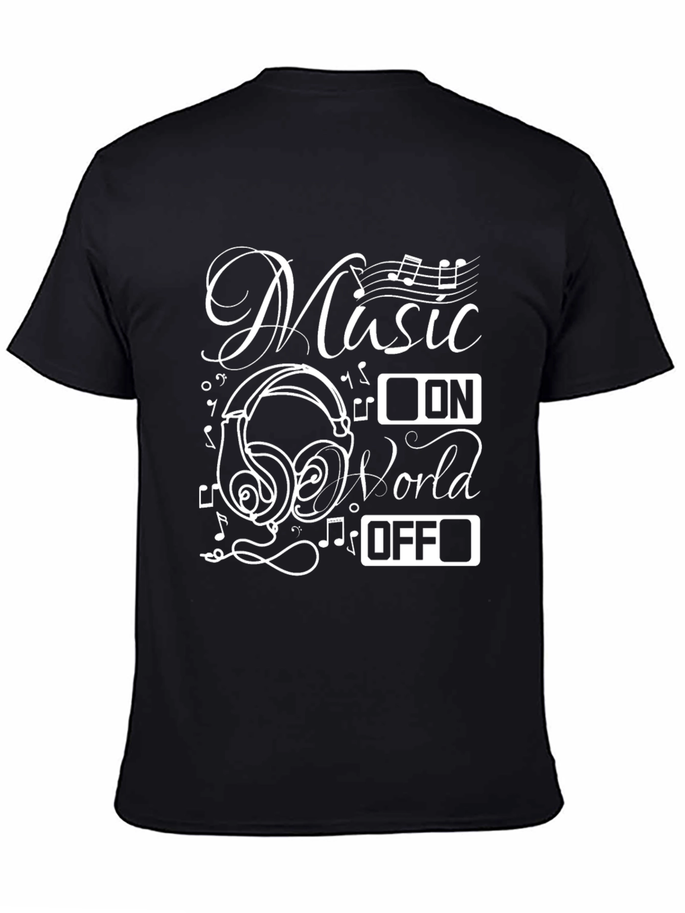 Music On World Off Graphic Tee