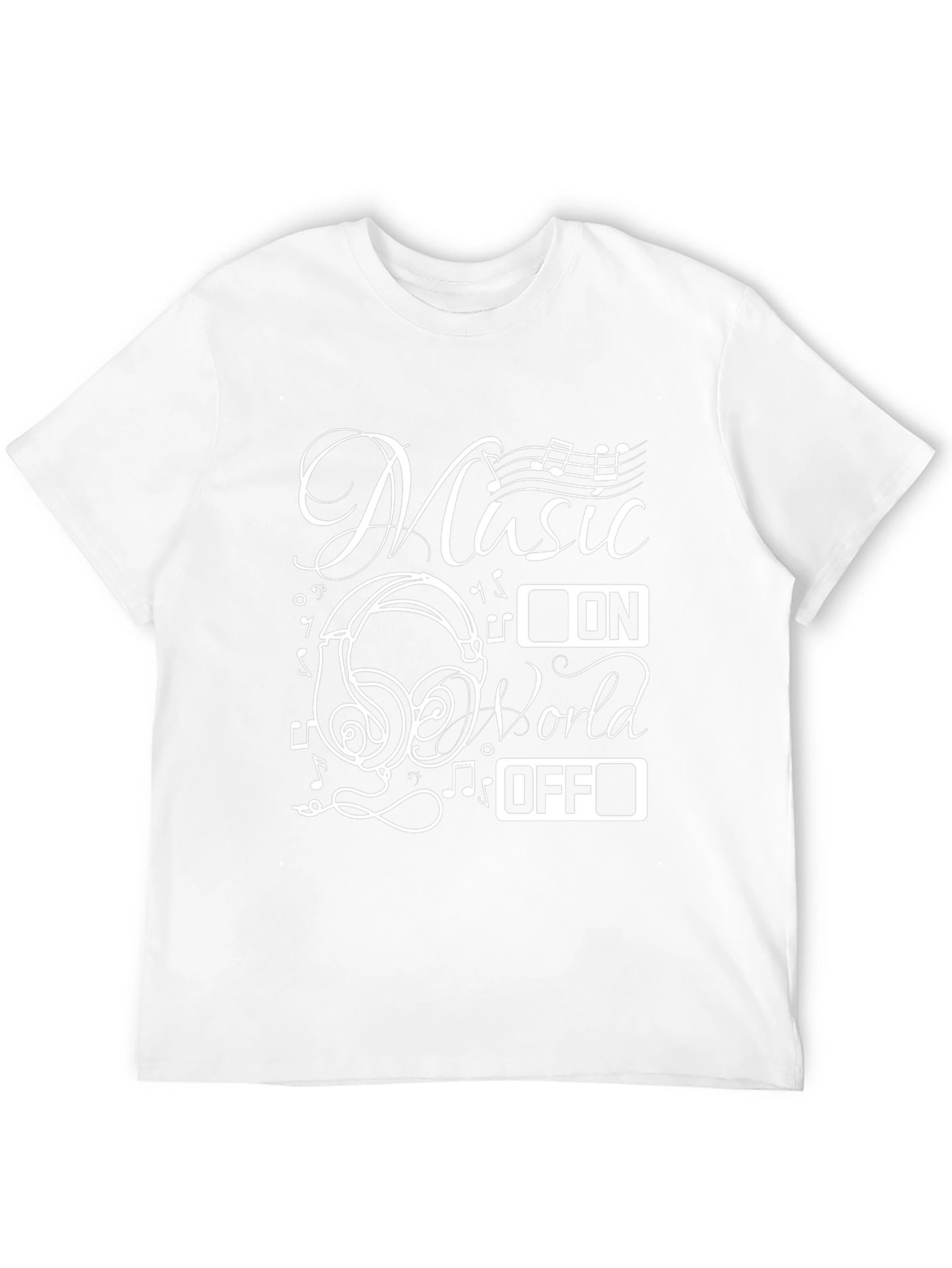 Music On World Off Graphic Tee