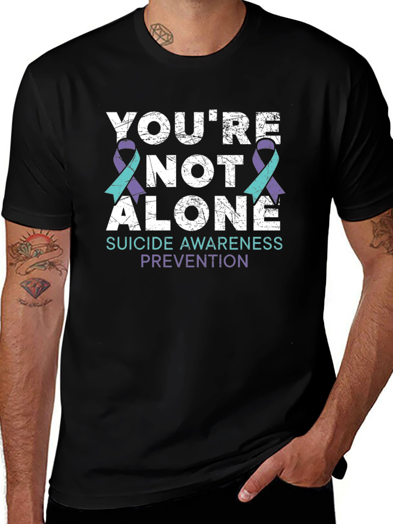 Youre Not Alone Suicide Awareness T-Shirt
