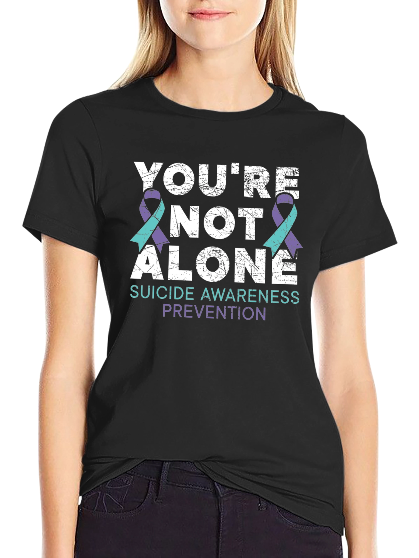Youre Not Alone Suicide Awareness T-Shirt