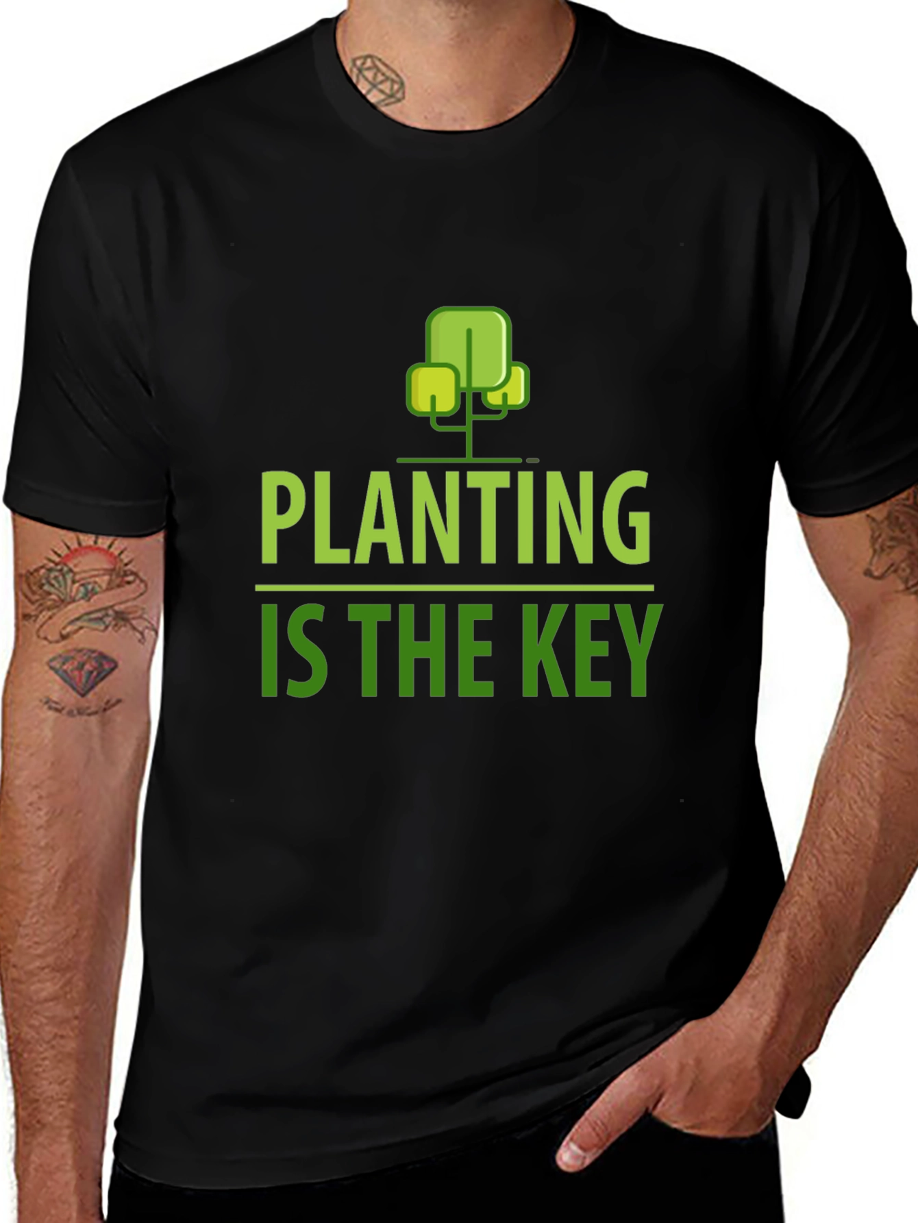 Planting is the Key Graphic Tee - Eco-Friendly