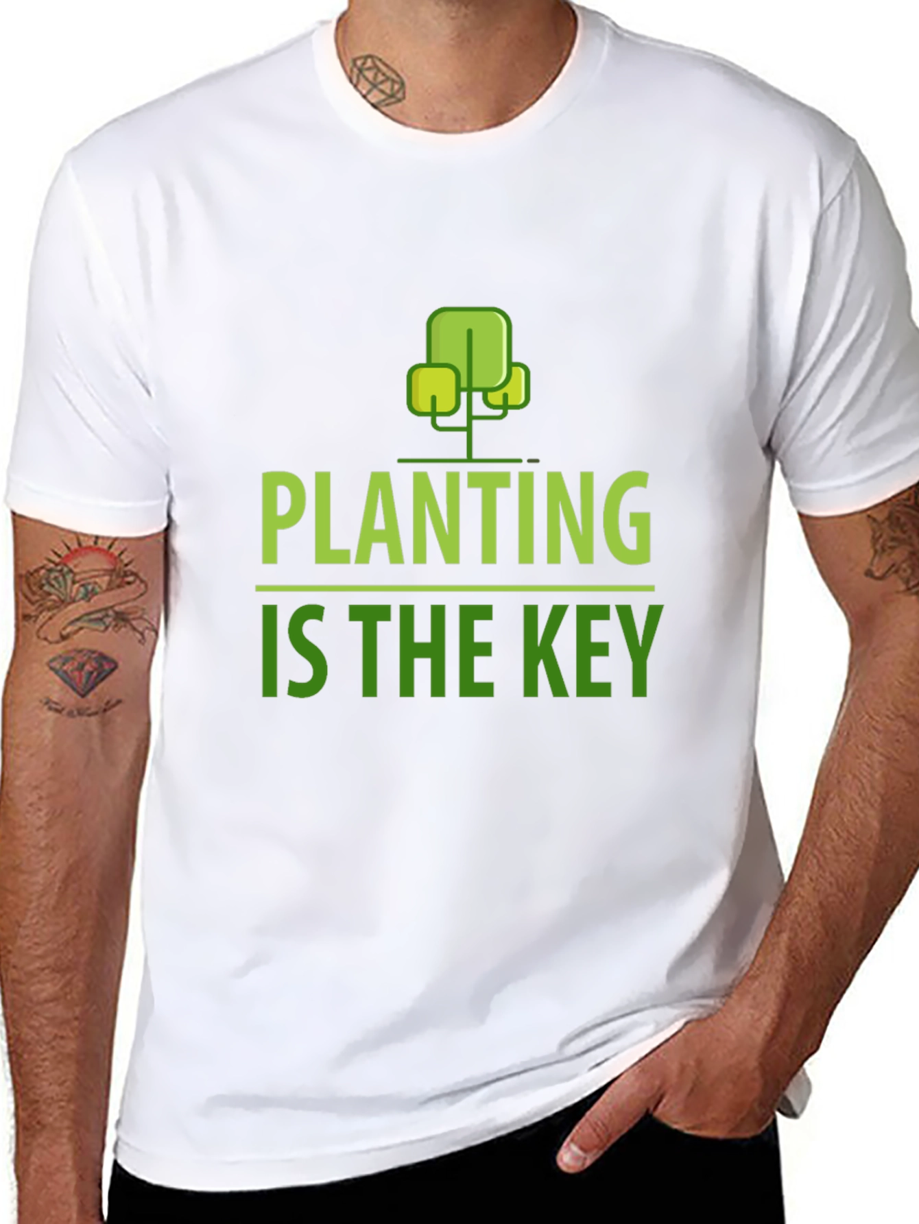 Planting is the Key Graphic Tee - Eco-Friendly