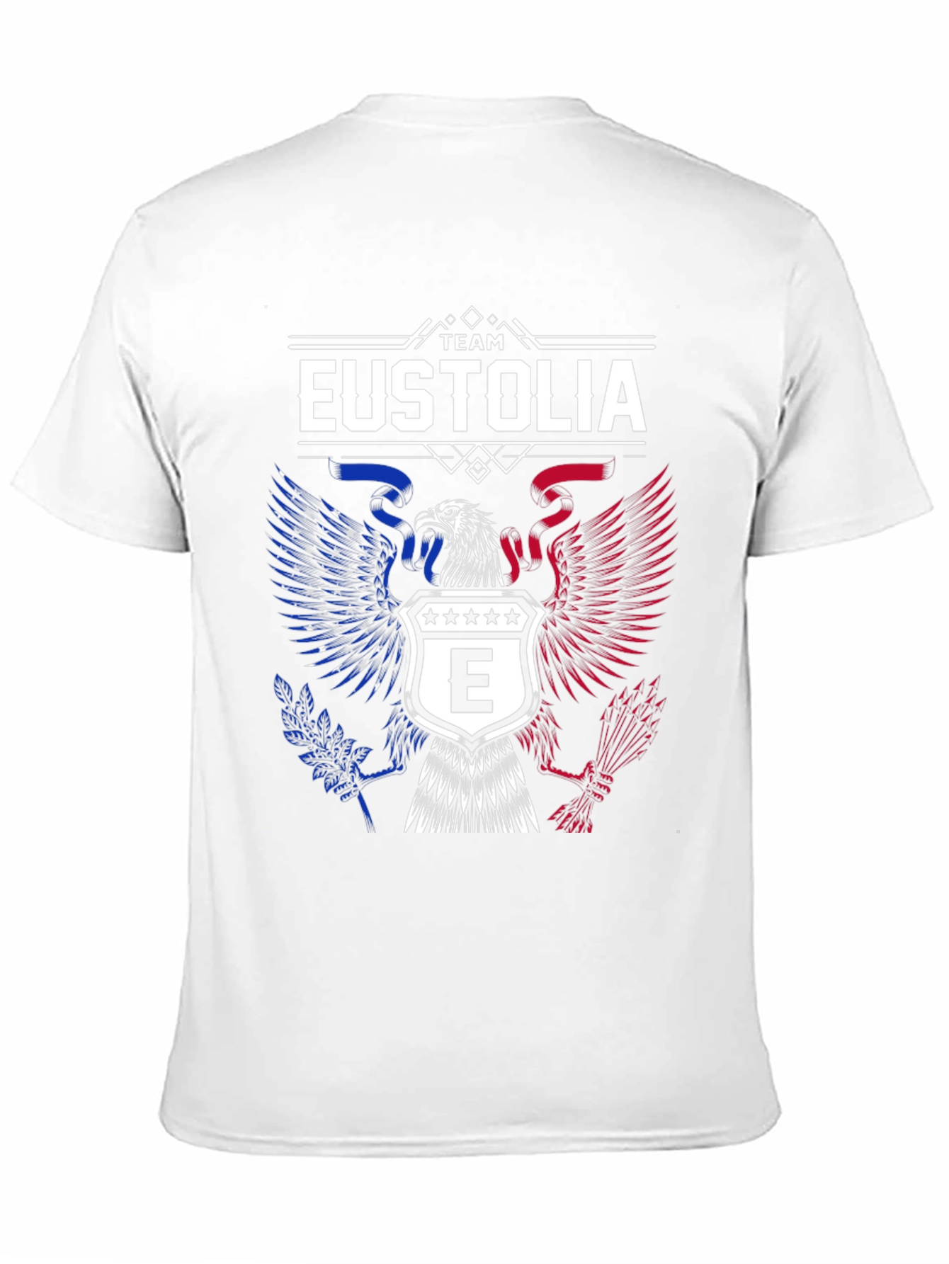 Team Eustolia Eagle Graphic T-Shirt - Patriotic Design