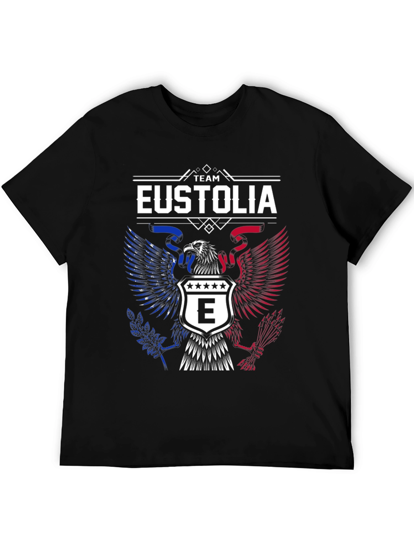 Team Eustolia Eagle Graphic T-Shirt - Patriotic Design