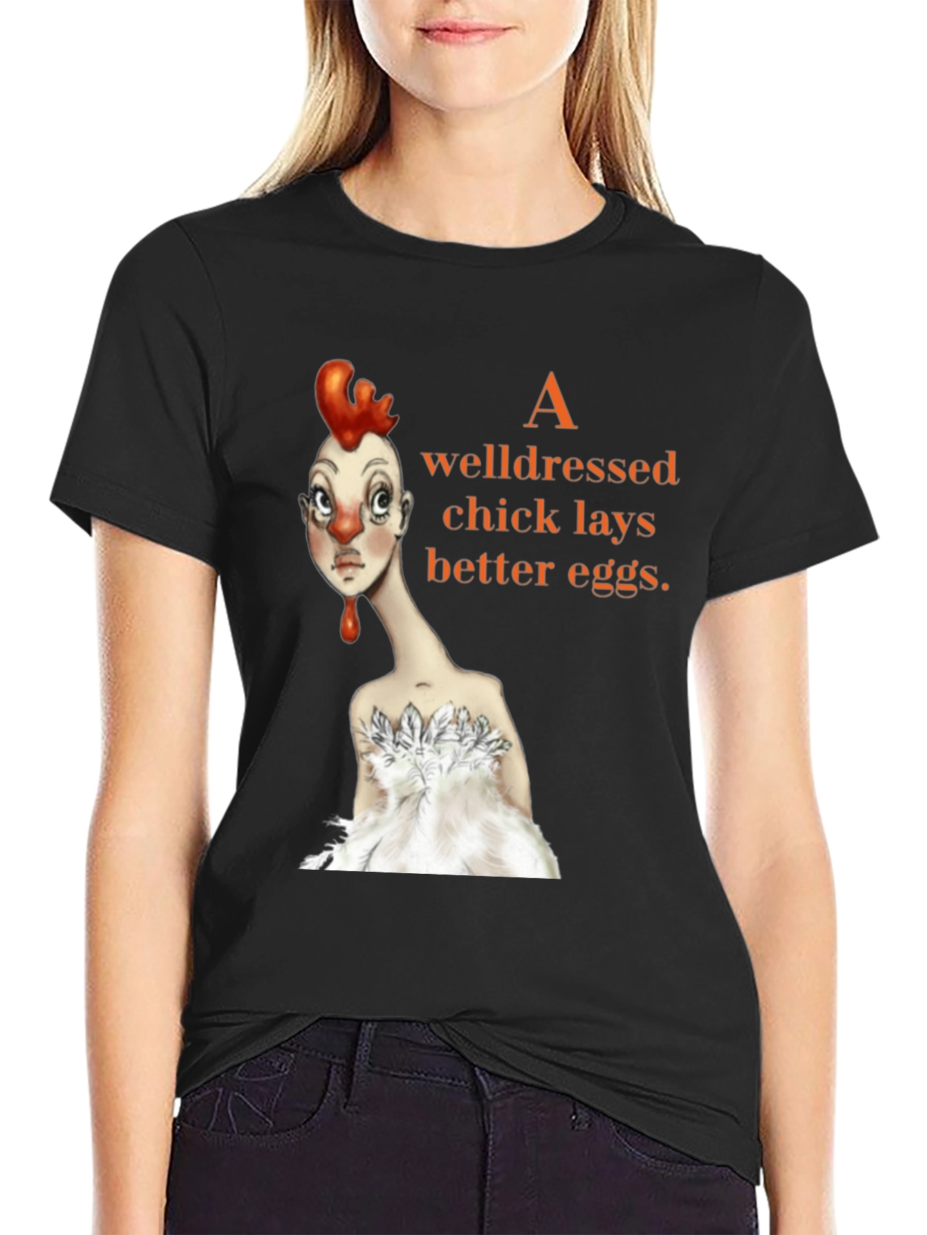 Well-Dressed Chick Graphic Tee