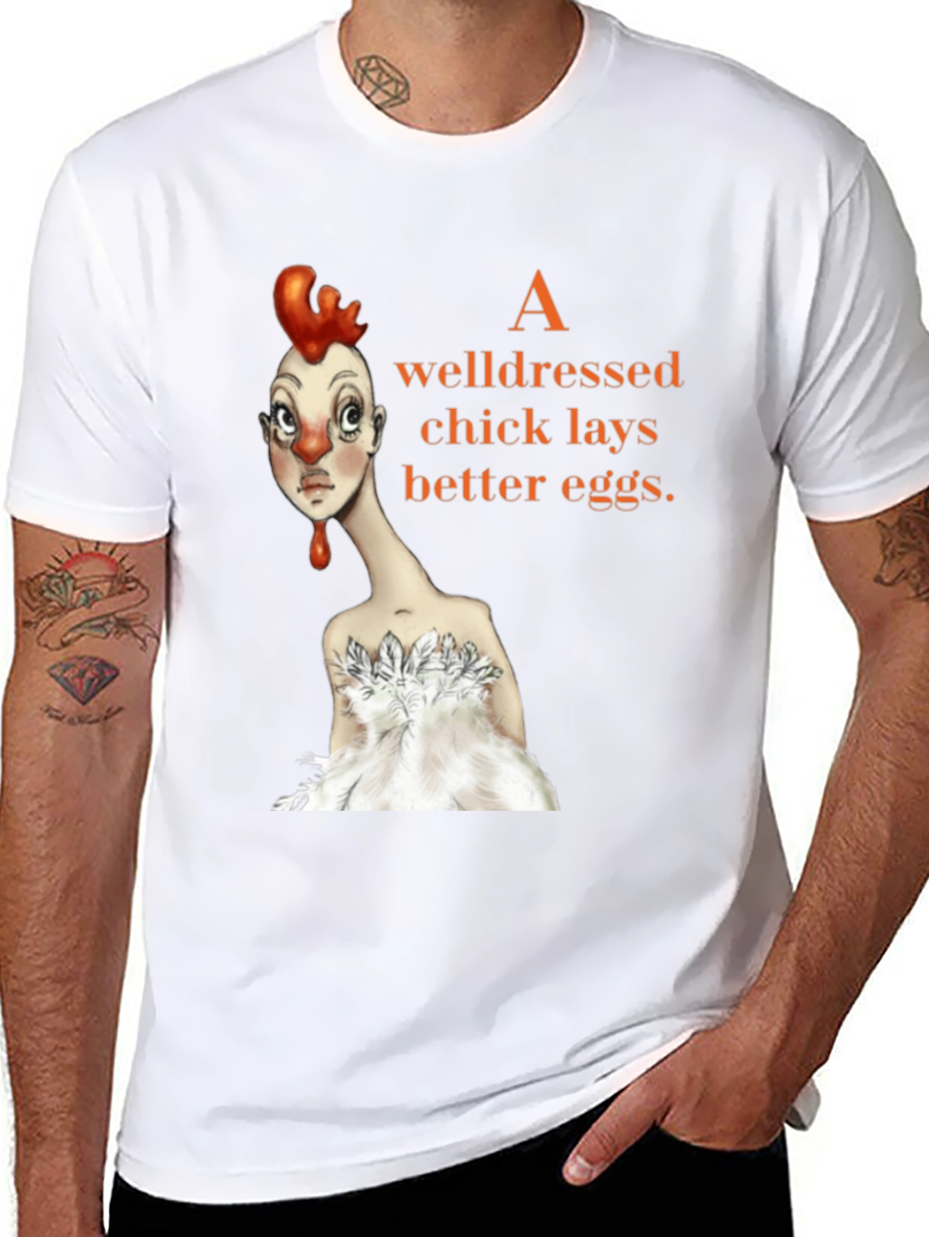 Well-Dressed Chick Graphic Tee
