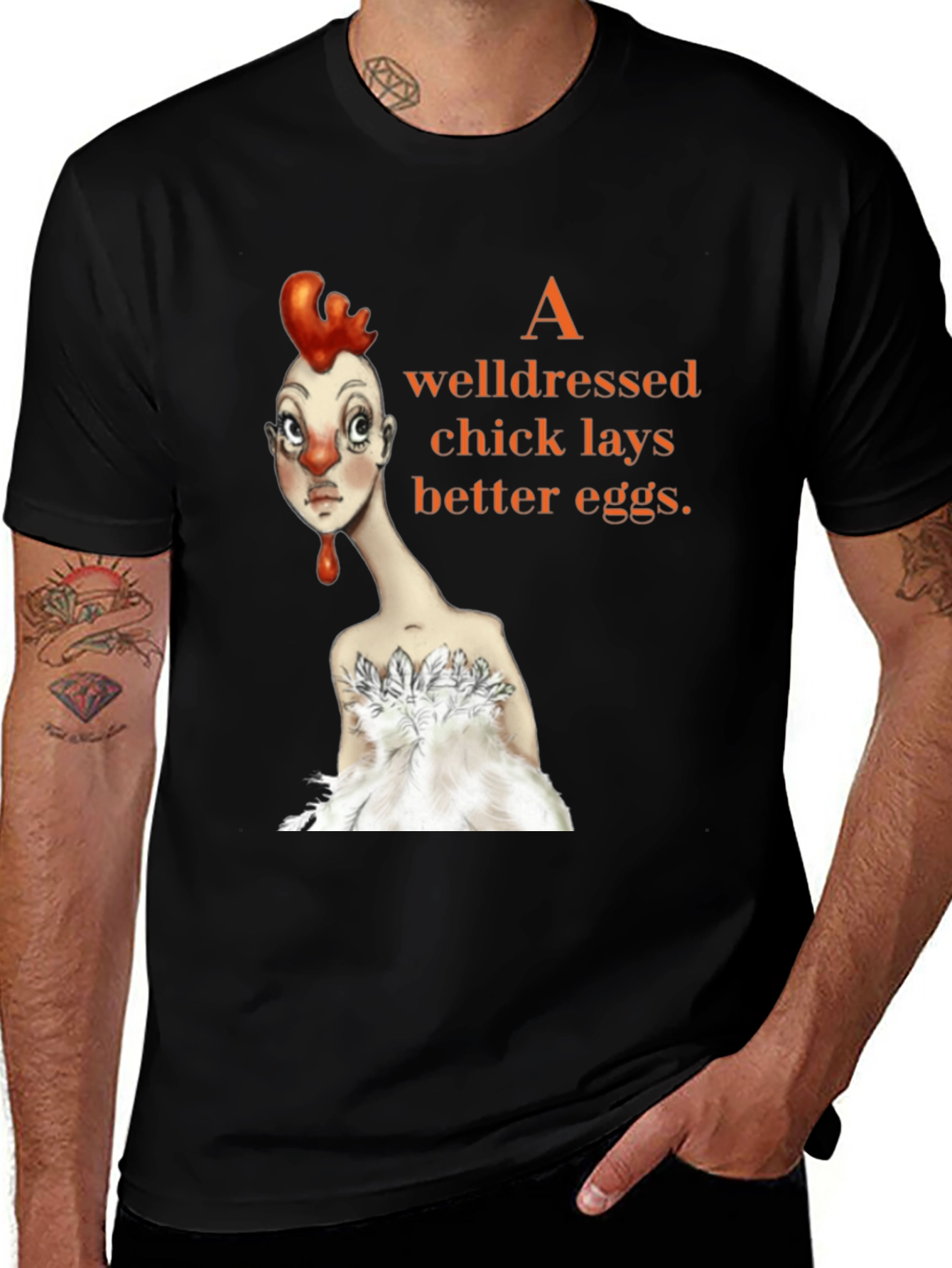 Well-Dressed Chick Graphic Tee