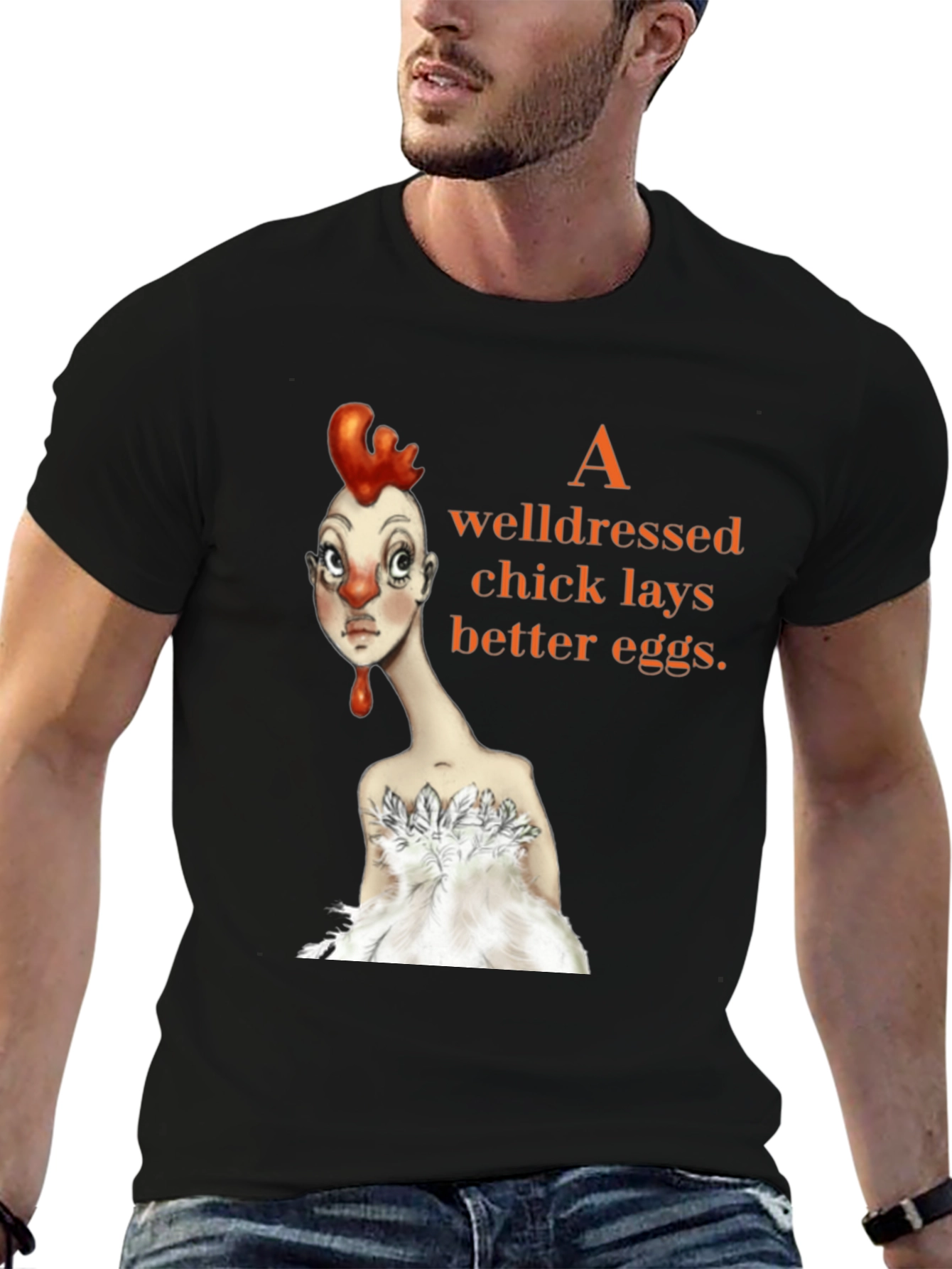 Well-Dressed Chick Graphic Tee