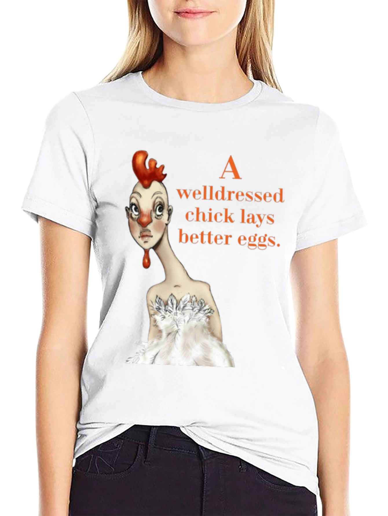 Well-Dressed Chick Graphic Tee