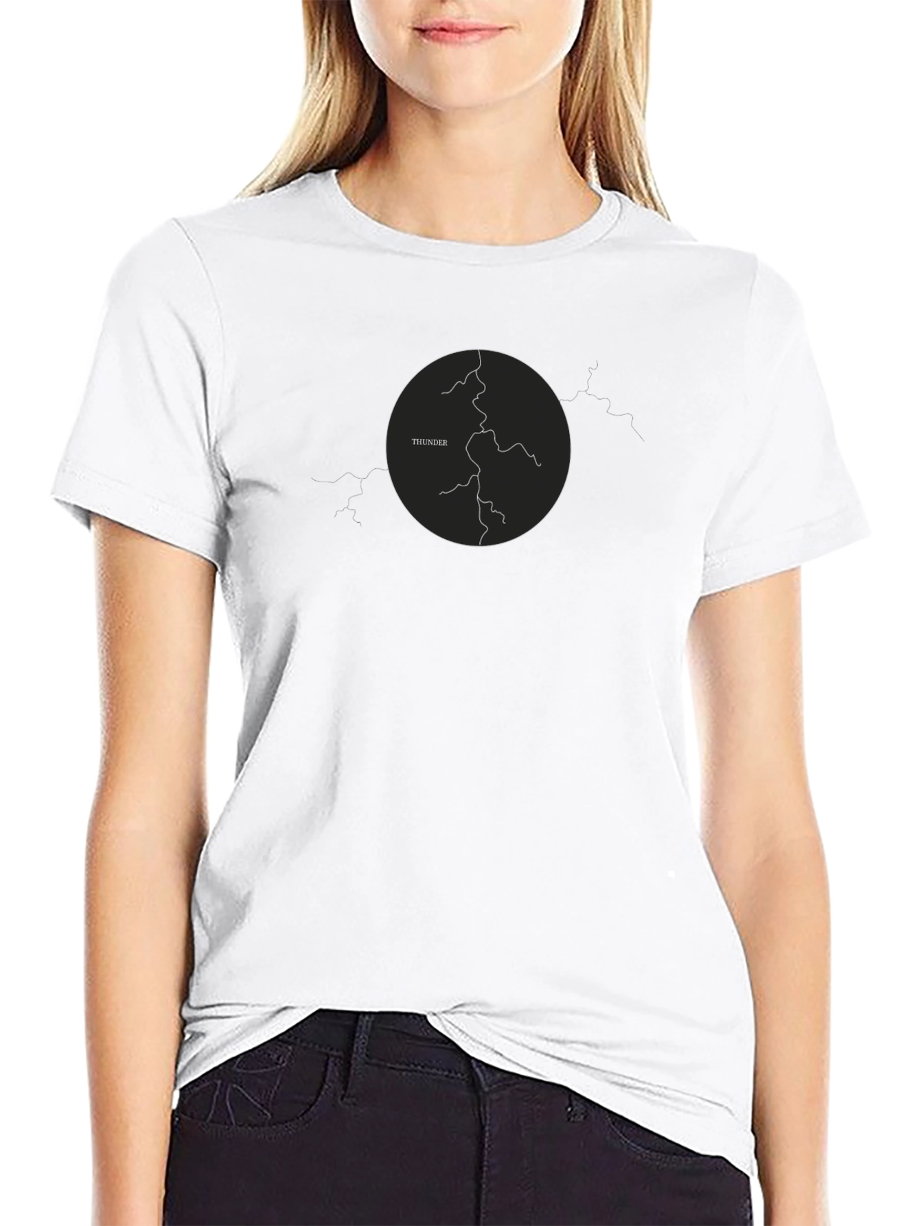 Thunder Graphic T-Shirt - Black