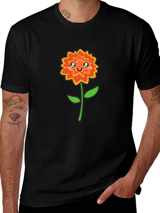 Cute Kawaii Flower Graphic T-Shirt