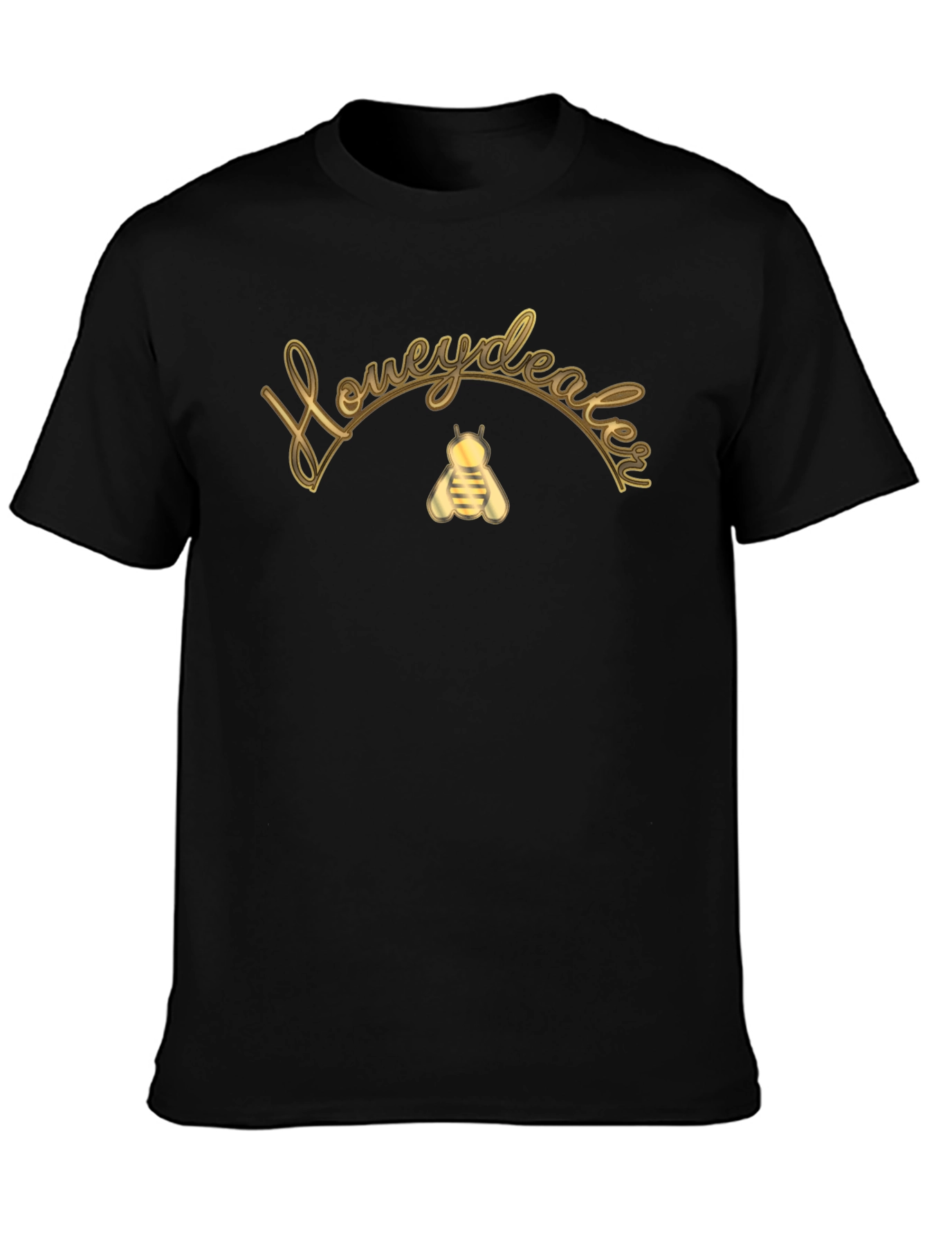 Honeydealer Graphic Tee - Black Cotton Blend