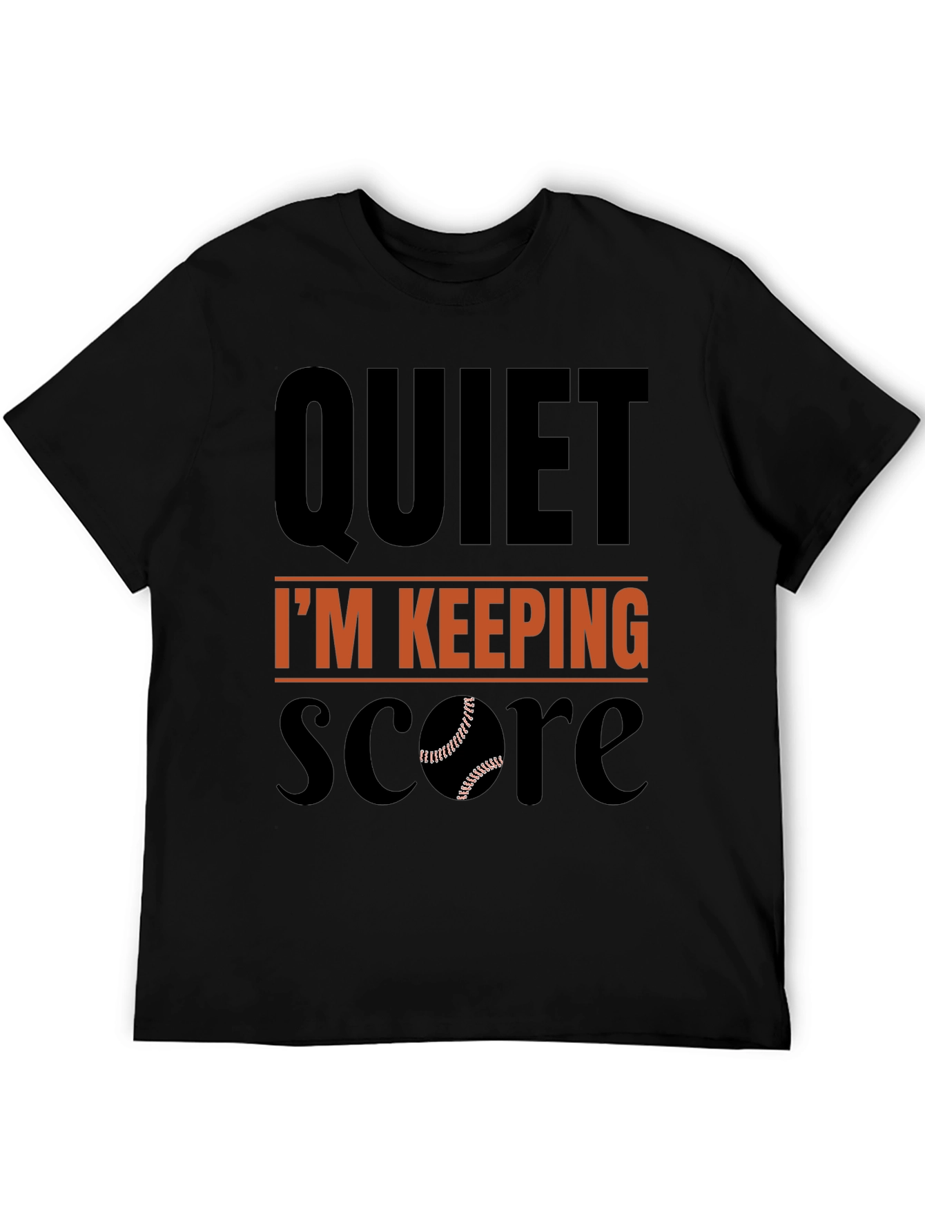 Quiet Im Keeping Score Baseball T-Shirt