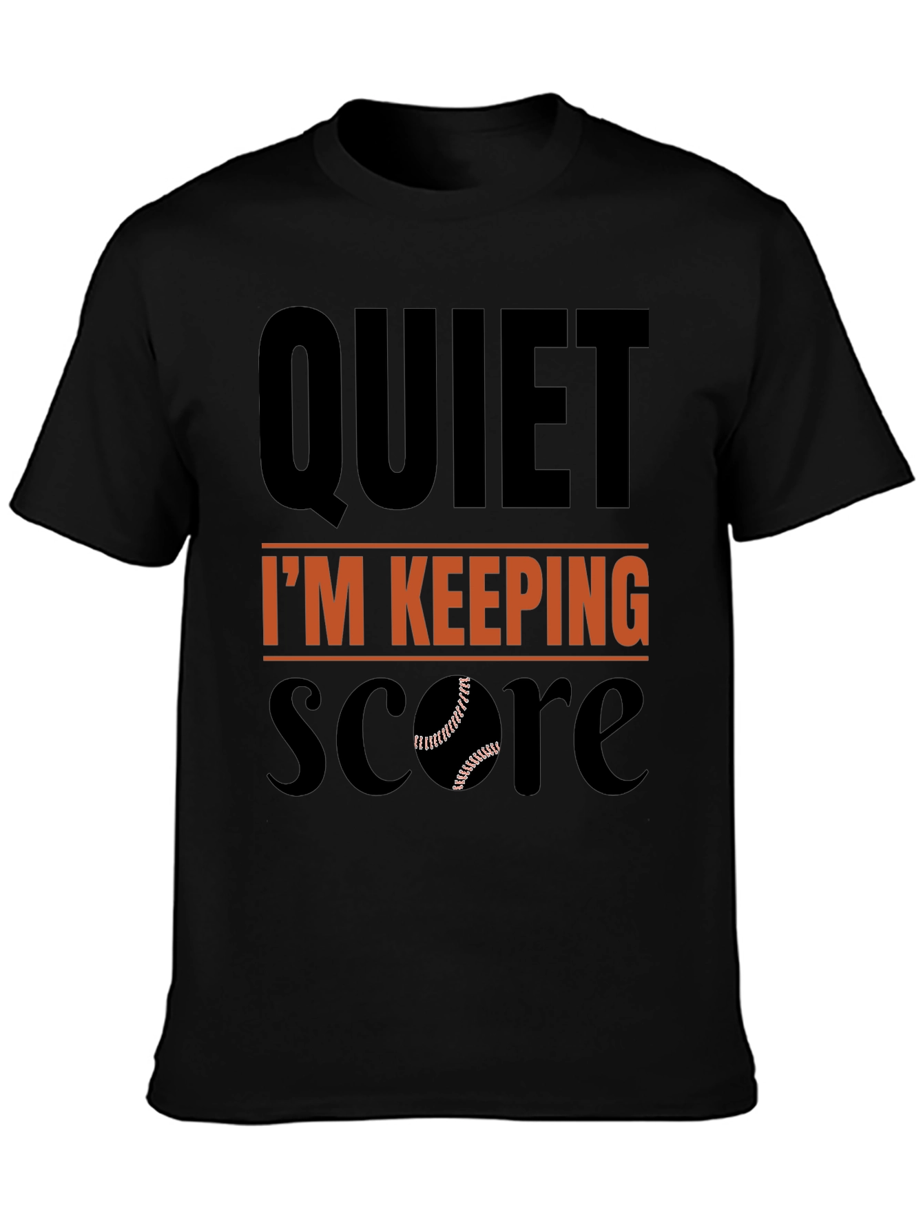 Quiet Im Keeping Score Baseball T-Shirt