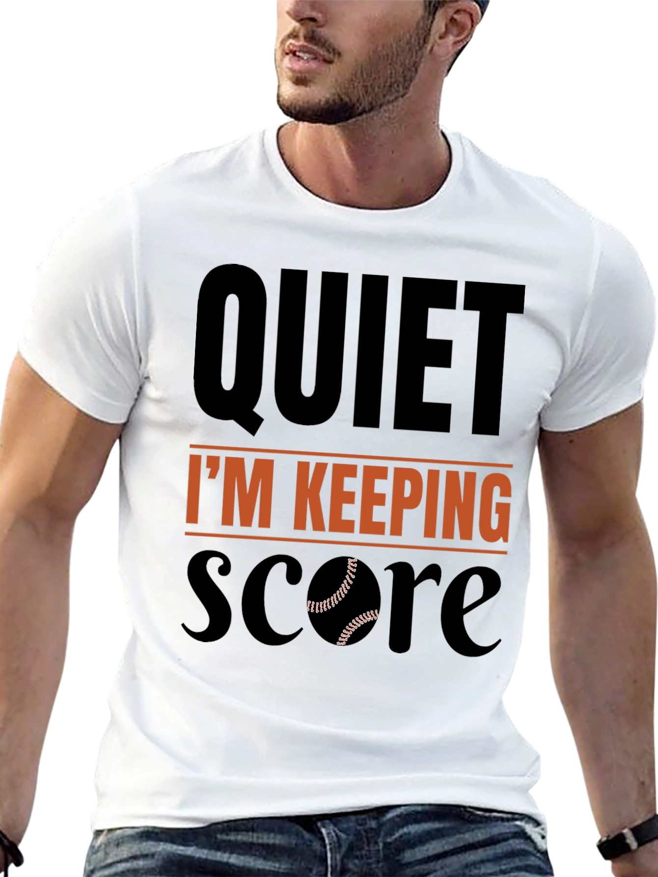 Quiet Im Keeping Score Baseball T-Shirt