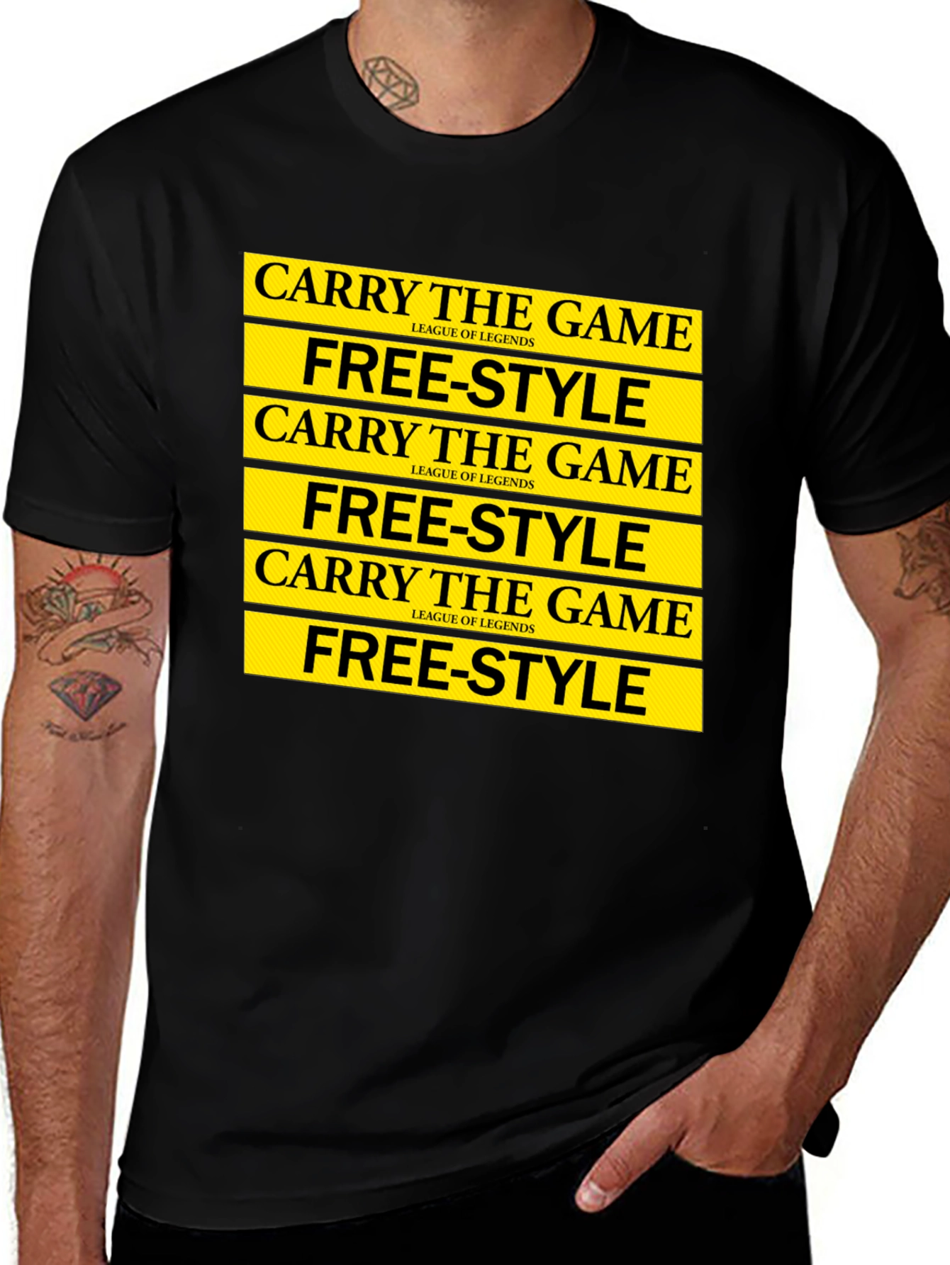 League of Legends Carry the Game Free-Style T-Shirt