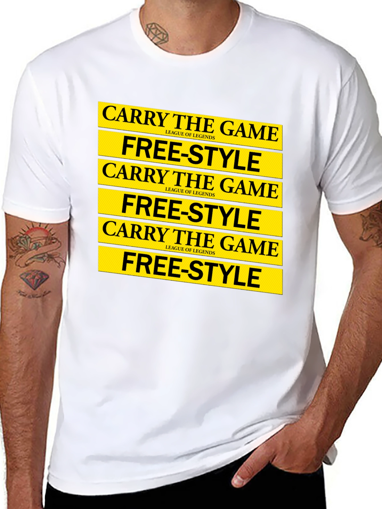 League of Legends Carry the Game Free-Style T-Shirt