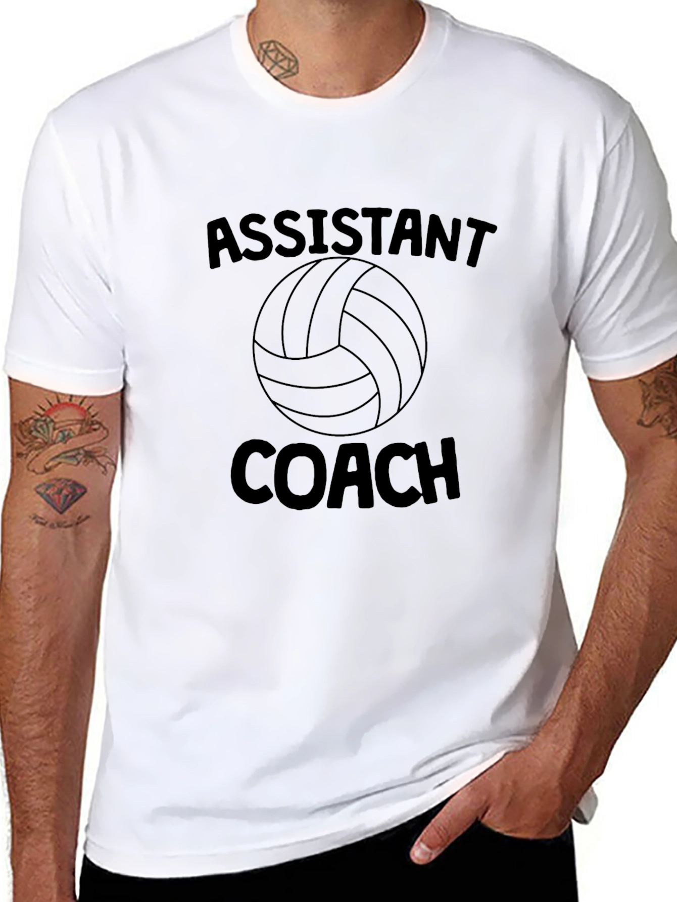 Assistant Coach Volleyball Graphic Tee
