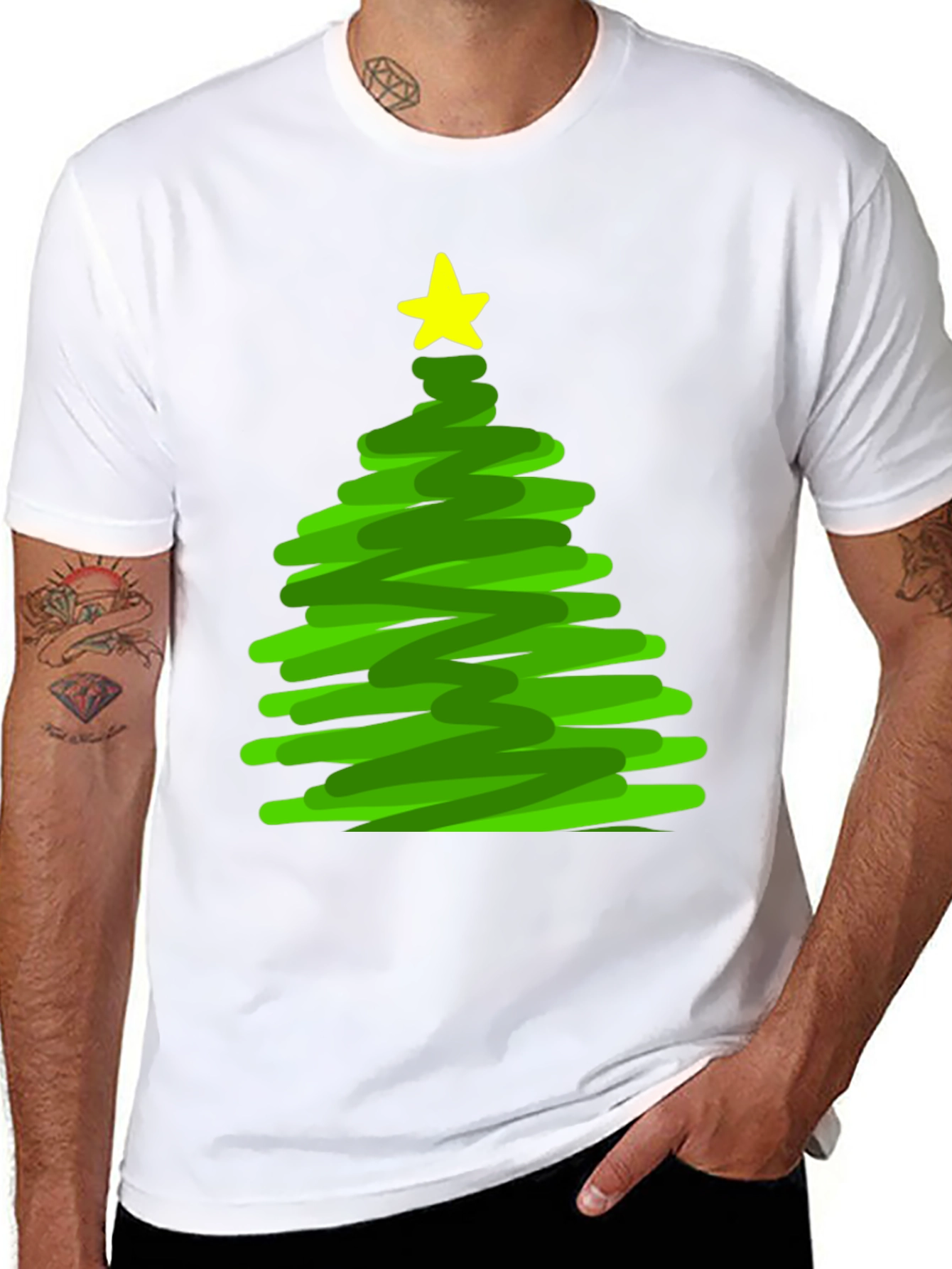 Christmas Tree Doodle T-Shirt