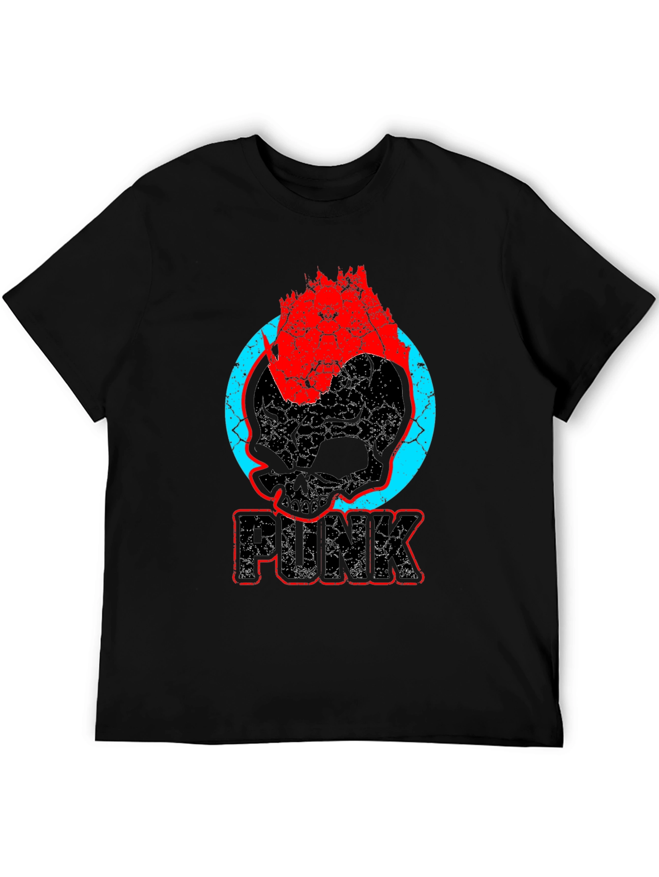 Punk Skull Graphic T-Shirt - Bold & Edgy Design