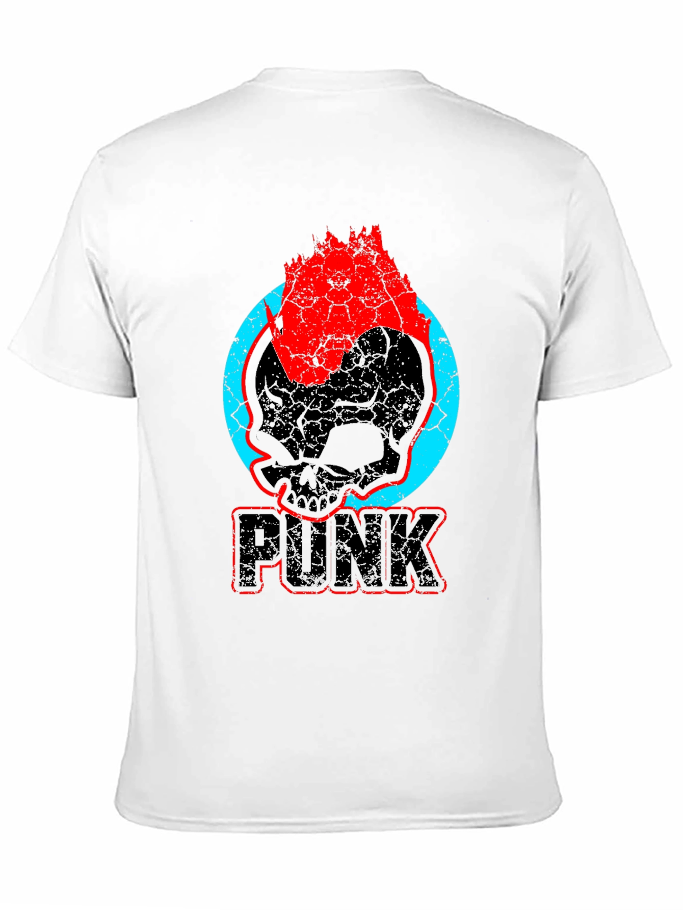 Punk Skull Graphic T-Shirt - Bold & Edgy Design
