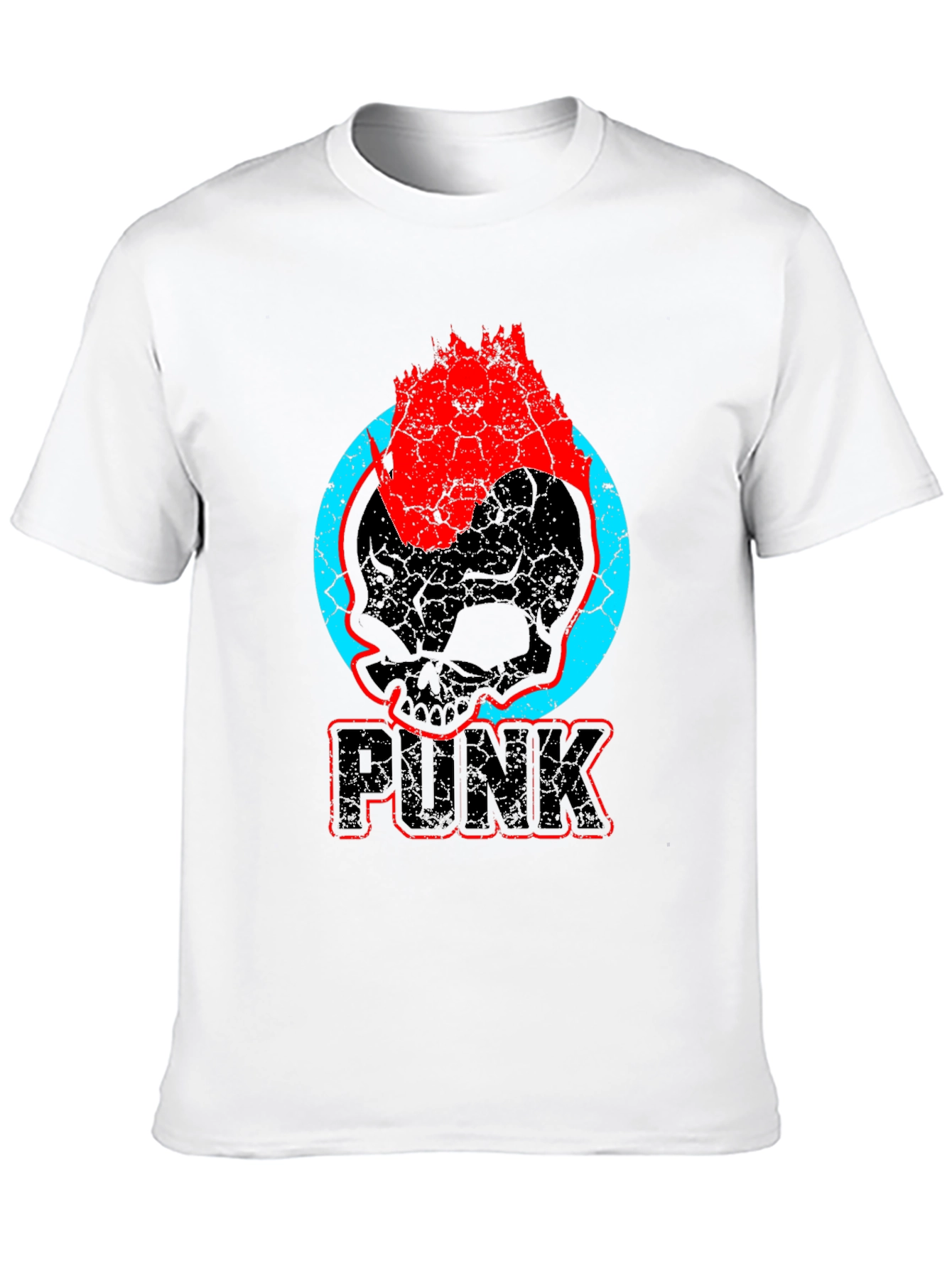 Punk Skull Graphic T-Shirt - Bold & Edgy Design