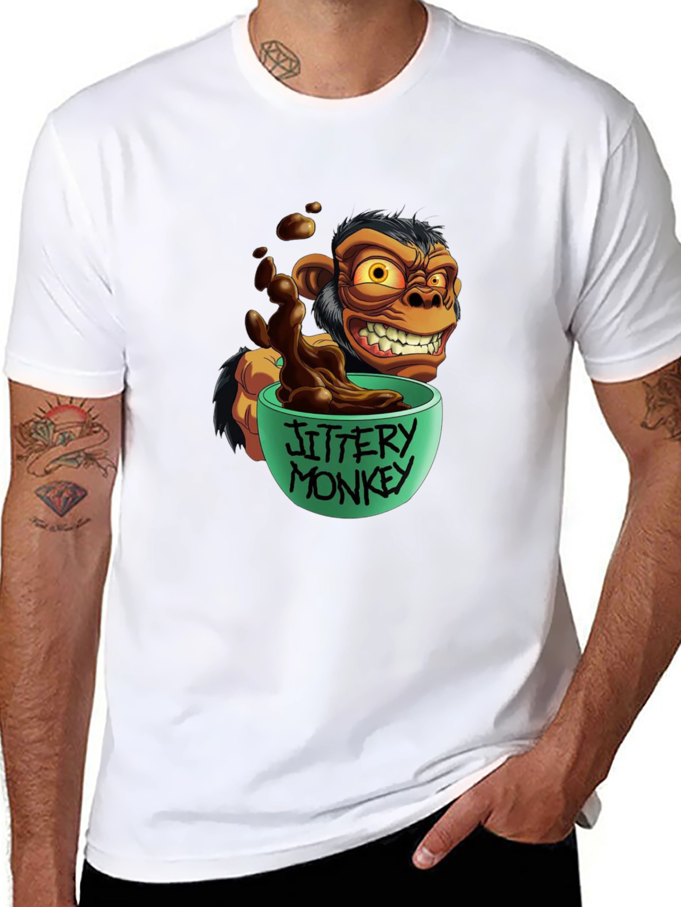 Jittery Monkey Graphic Tee