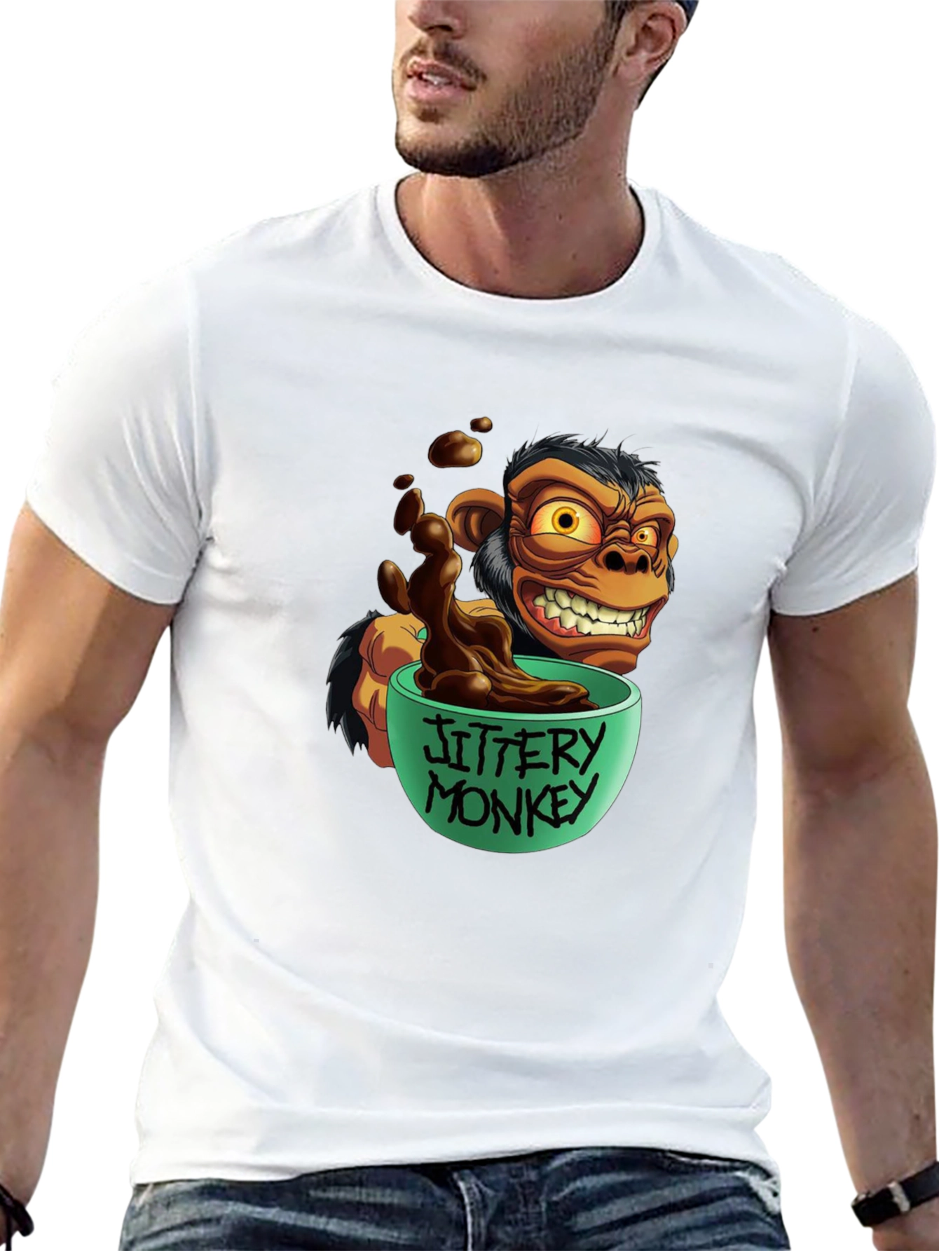 Jittery Monkey Graphic Tee