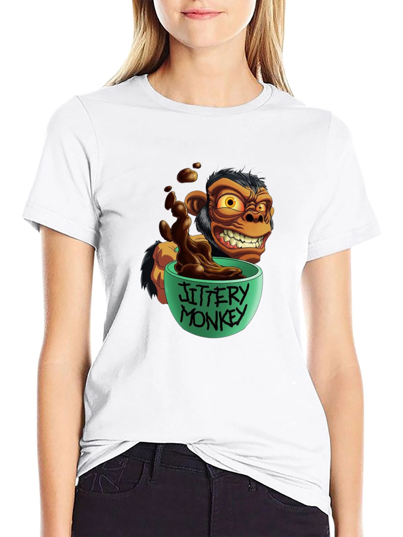 Jittery Monkey Graphic Tee