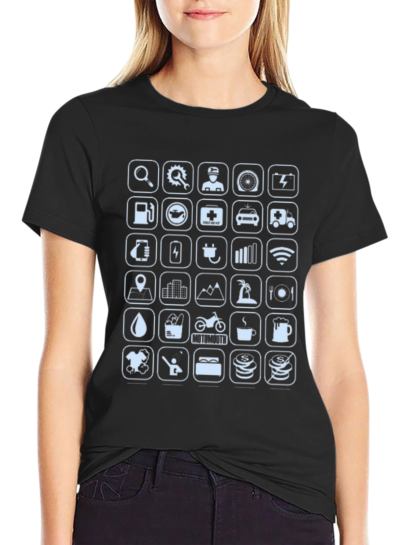 Icon Graphic Print Crew Neck T-Shirt