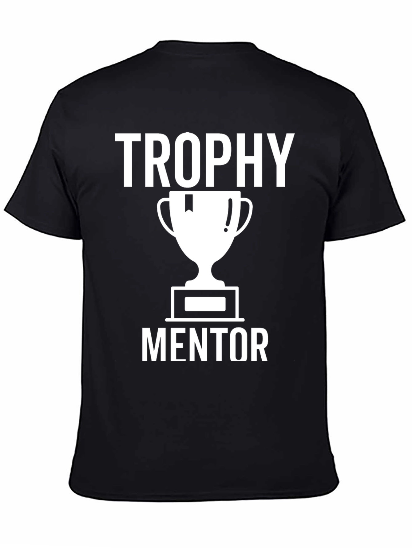 Trophy Mentor Graphic Tee - Black Cotton T-Shirt