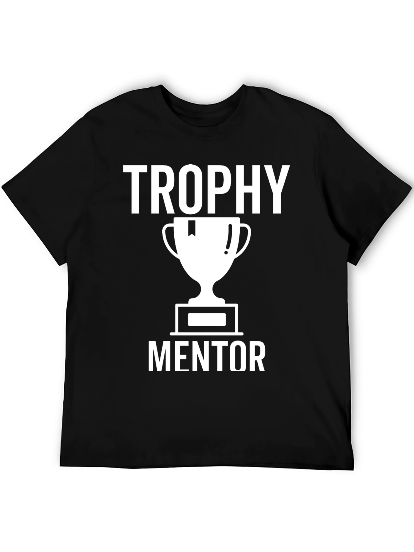 Trophy Mentor Graphic Tee - Black Cotton T-Shirt