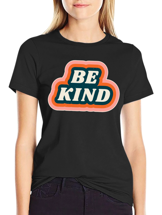Be Kind Retro Graphic Tee - Black