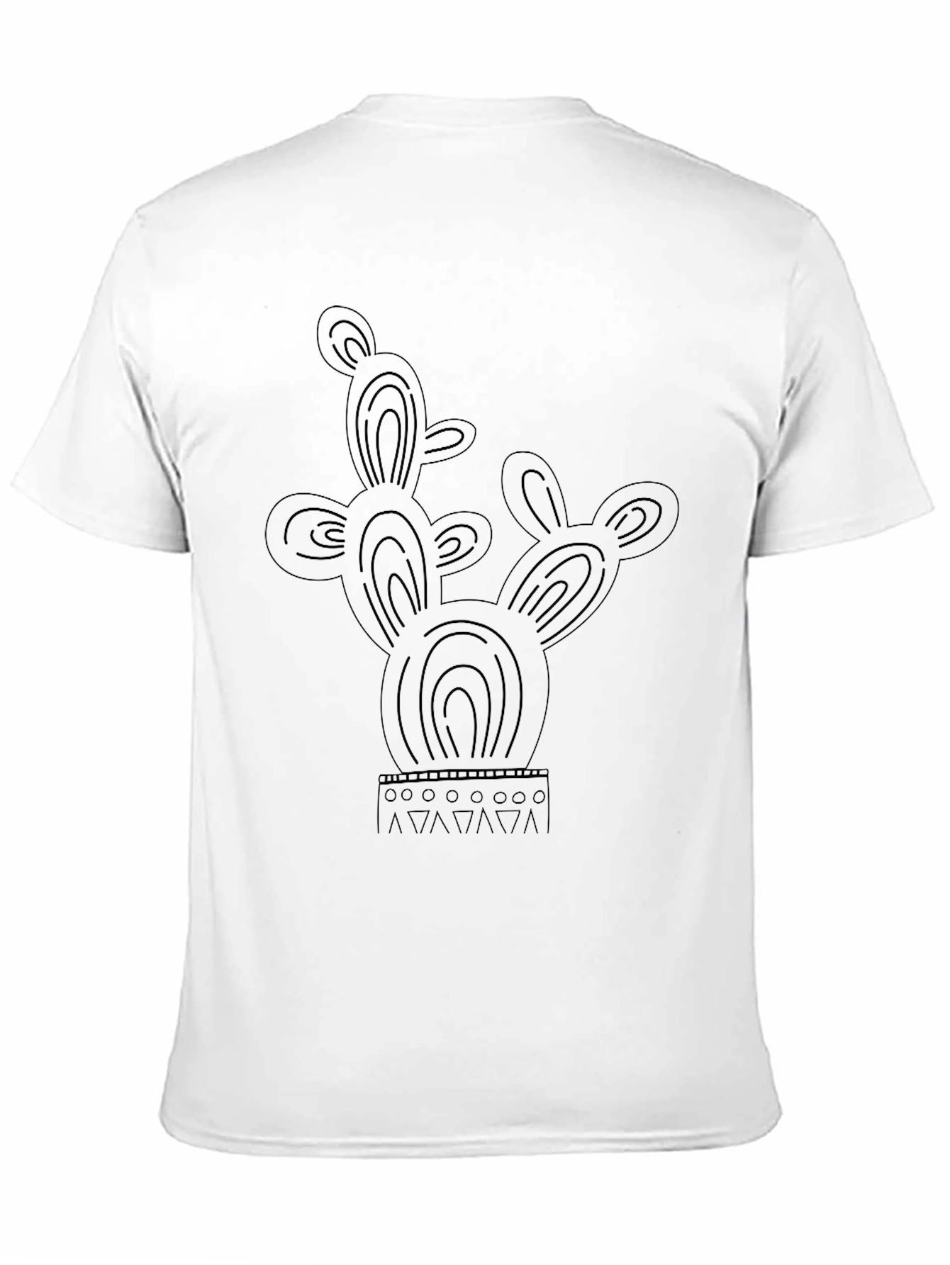 Black Cactus Graphic Tee - Desert Style Shirt