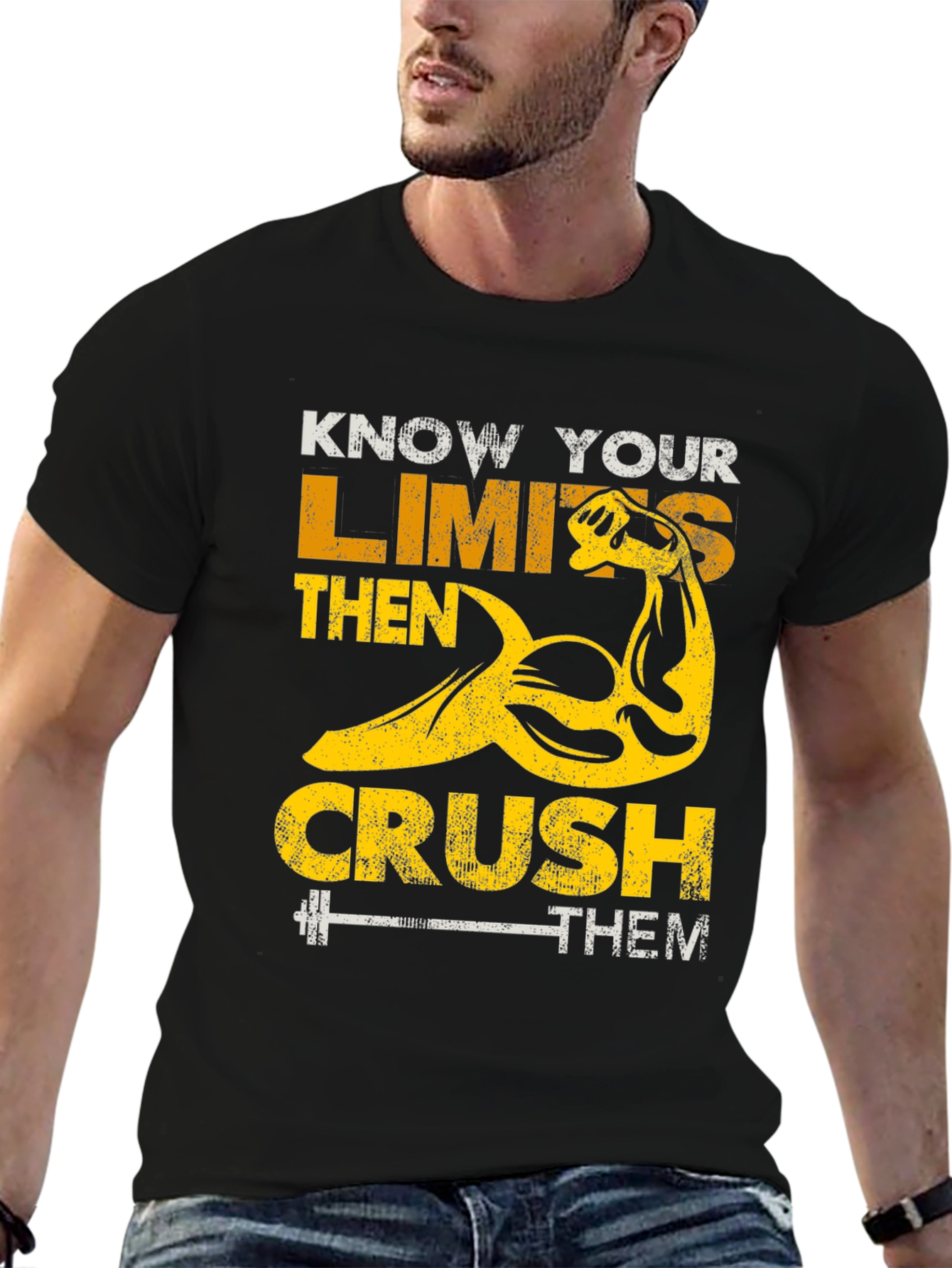 Know Your Limits Graphic Print T-Shirt