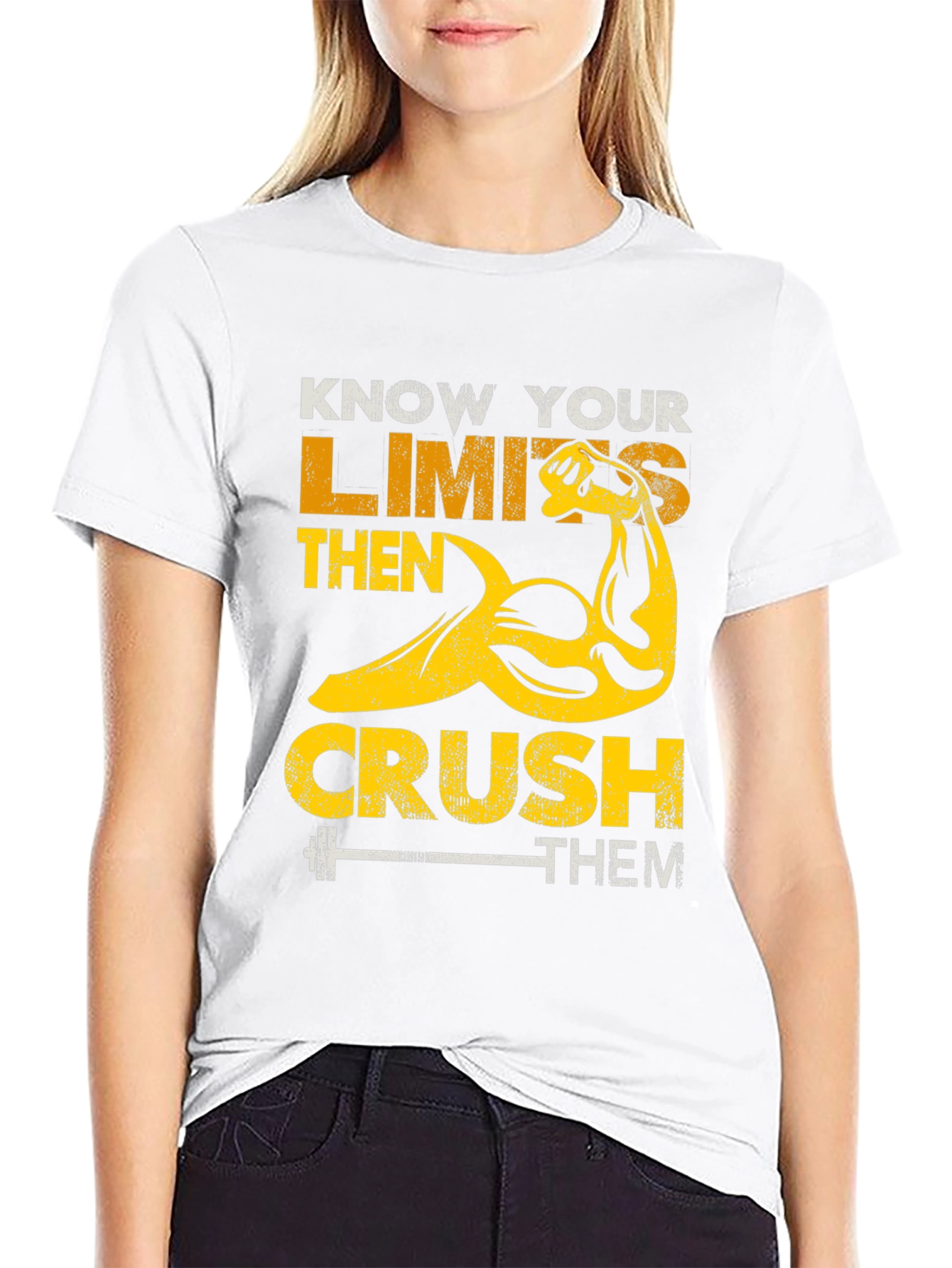 Know Your Limits Graphic Print T-Shirt
