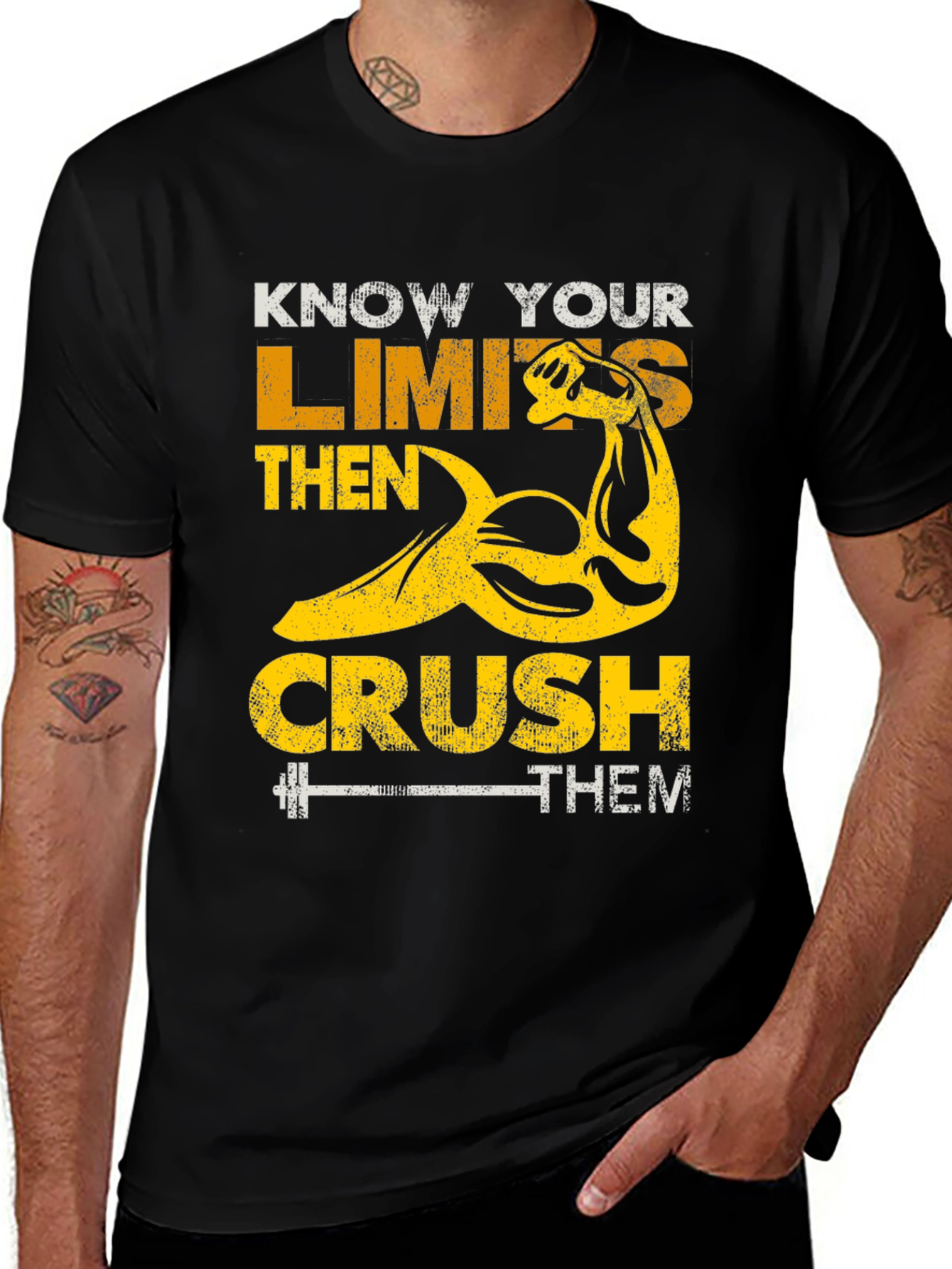 Know Your Limits Graphic Print T-Shirt