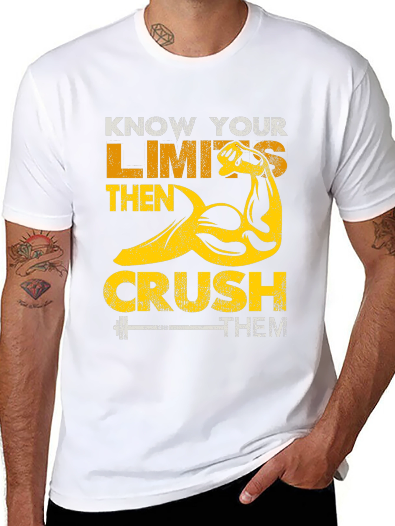 Know Your Limits Graphic Print T-Shirt