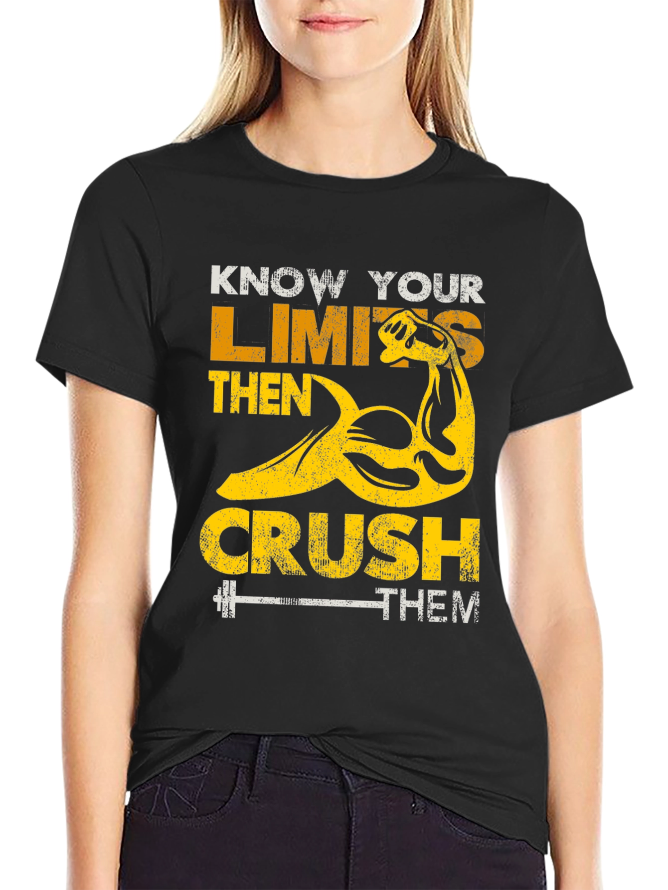 Know Your Limits Graphic Print T-Shirt