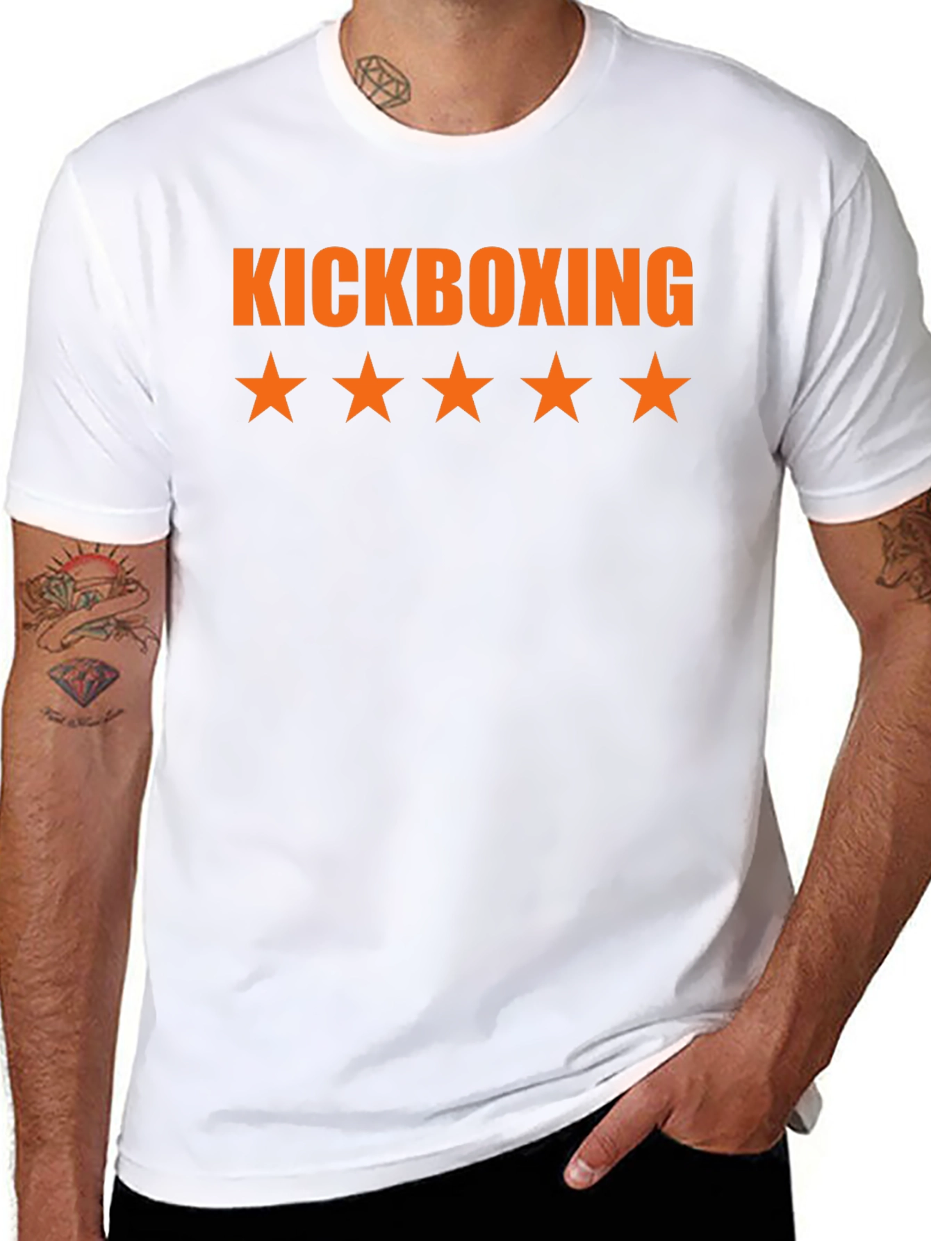 Kickboxing Star T-Shirt - Black Cotton Tee