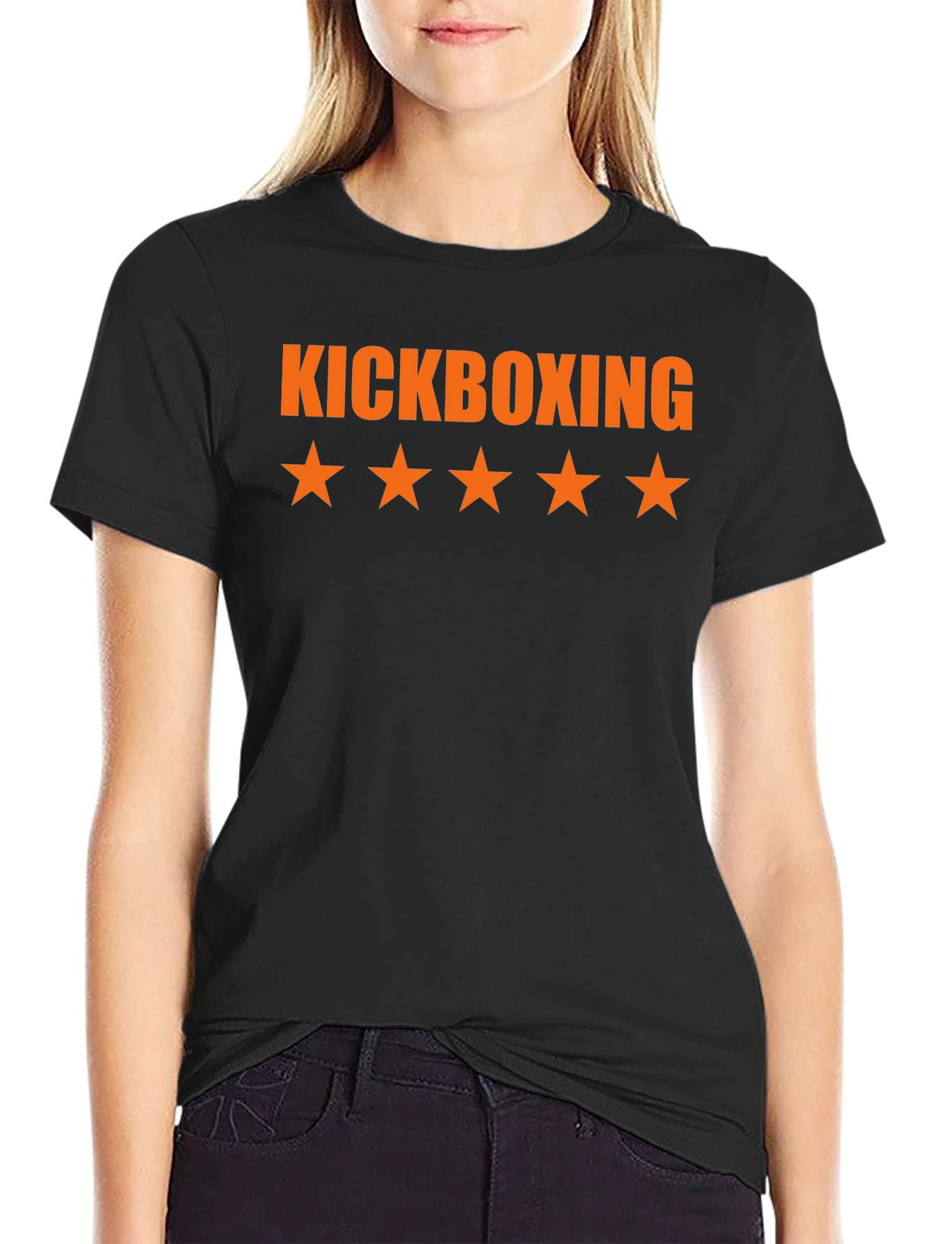 Kickboxing Star T-Shirt - Black Cotton Tee